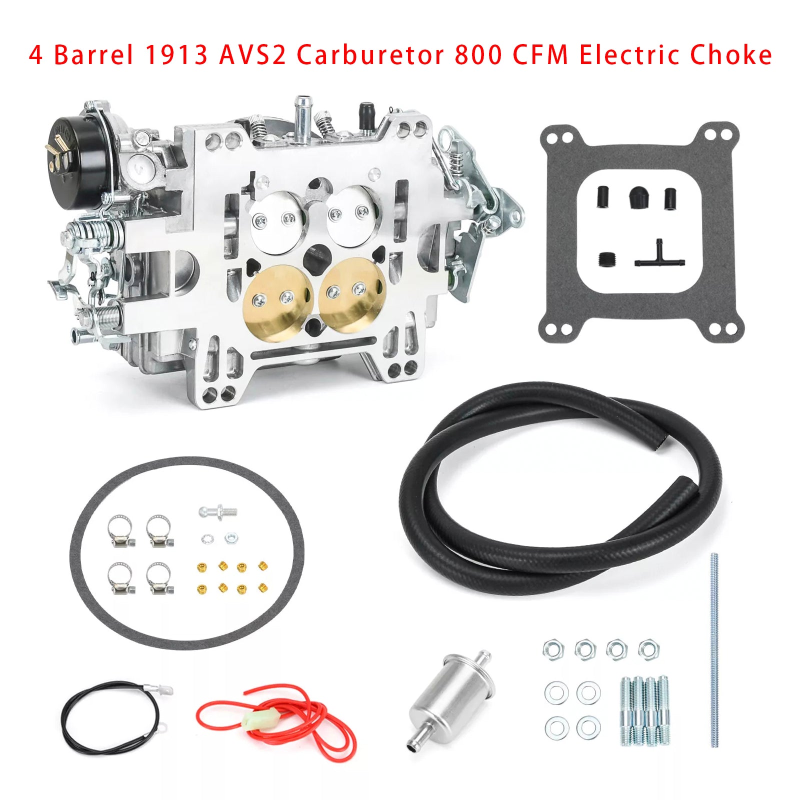 4 Barrel 1913 AVS2 Carburetor 800 CFM Electric Choke CBR23 1913 AVS2 800CFM