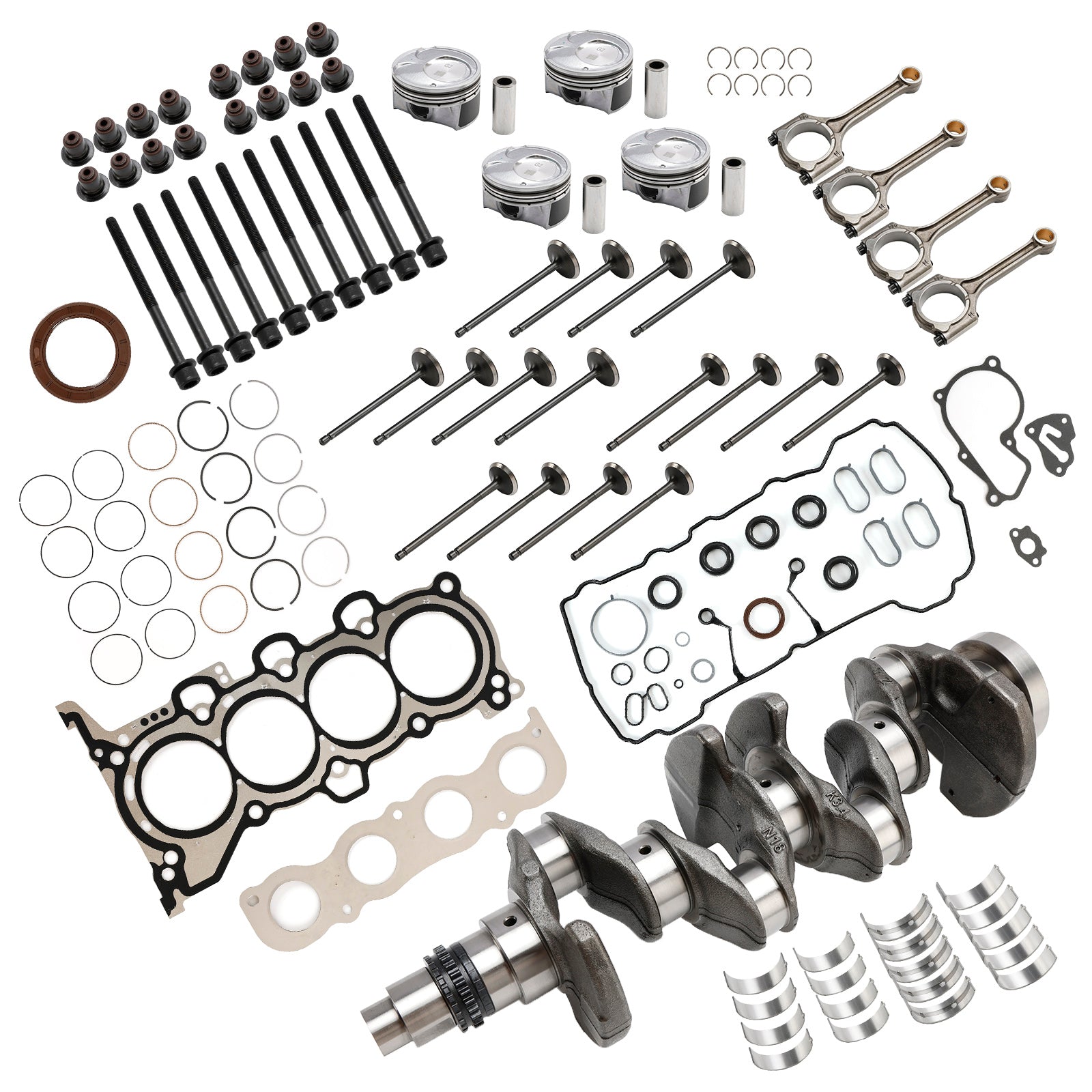 2012?C2018 Kia Forte (YD) G4NA 2.0L Engine Rebuild Kit Crankshaft Con Rods Gasket Kit