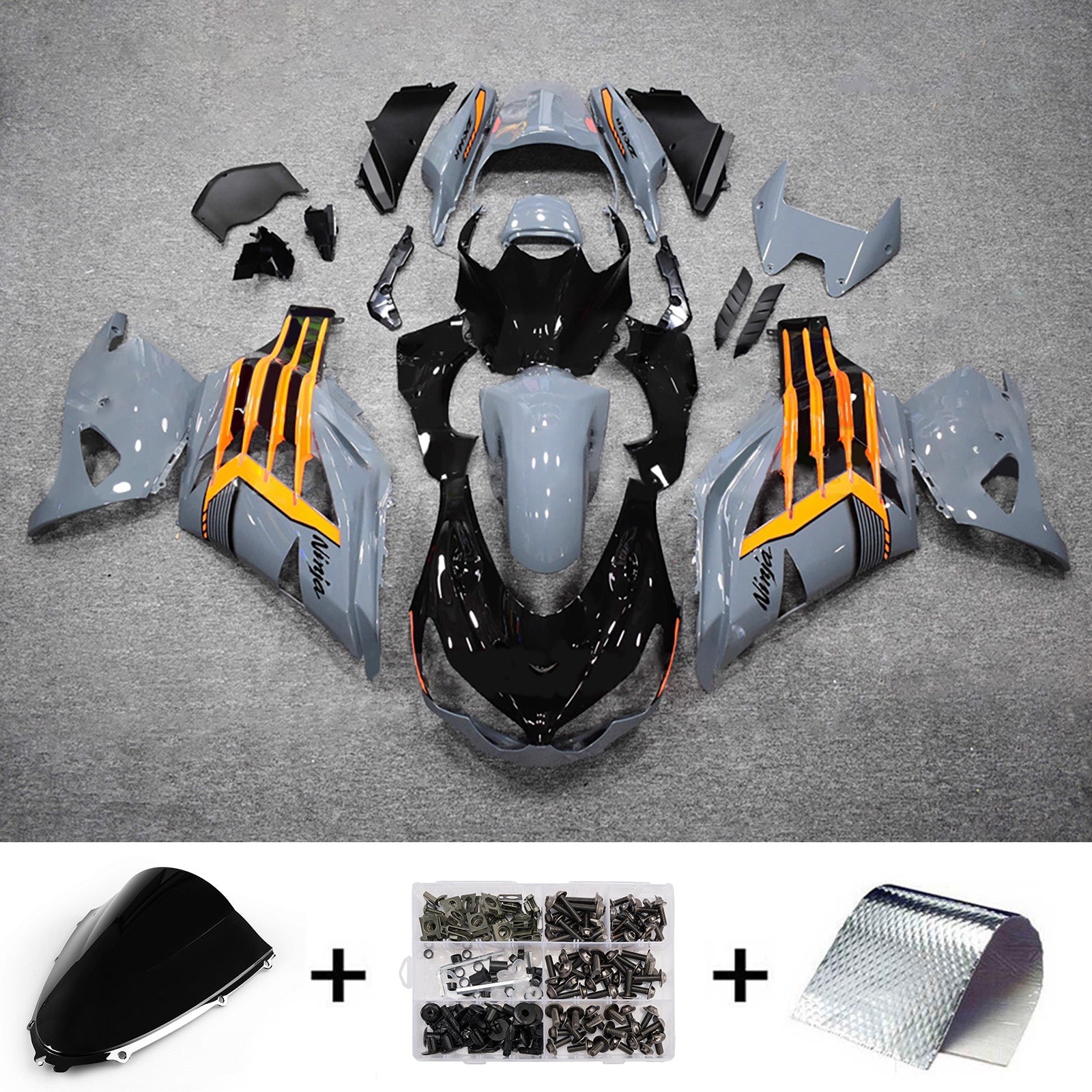 Injection Fairing Kit Bodywork fit For Kawasaki ZX14R ZZR1400 2012-2026