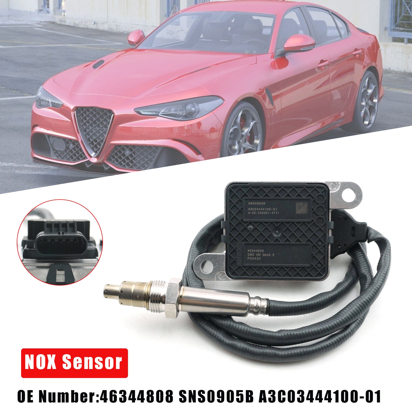NOX Sensor 46344808 A3C03444100 For Alfa Romeo Giulia Stelvio 2.2d 2016-