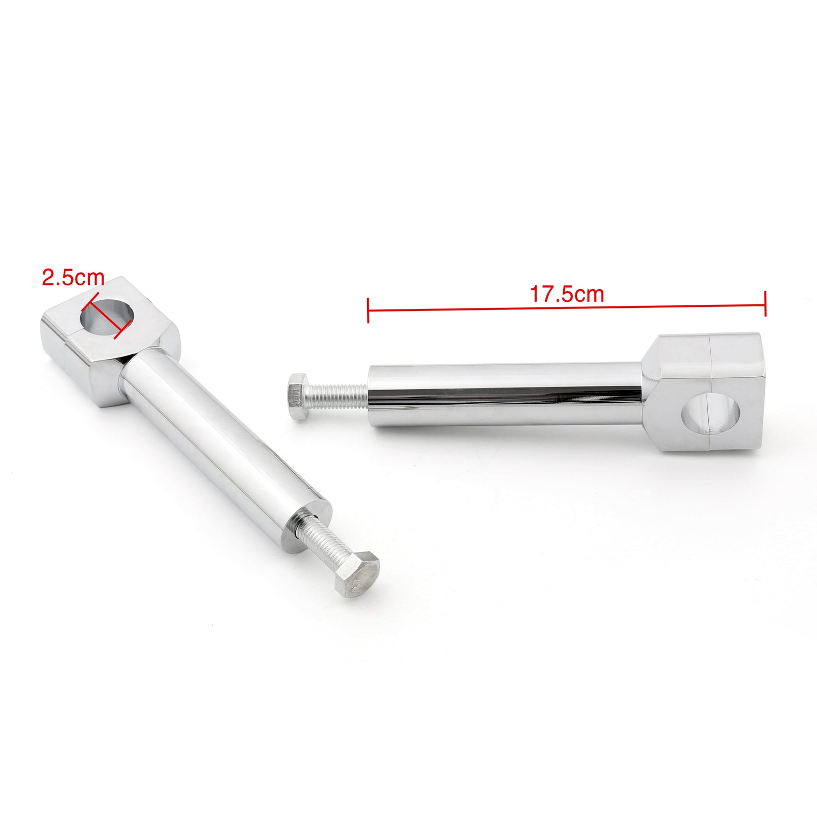 6" Motorcycle Handlebar Handle Riser Set Fit For 1" Bar Chrome