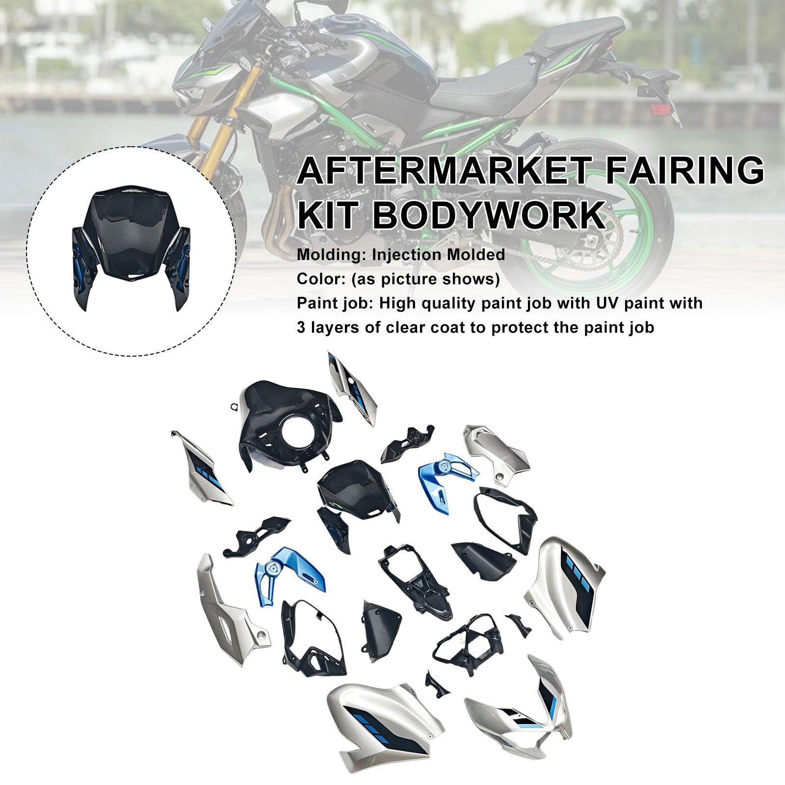 Injection Bodywork Fairing Kit for Kawasaki Z900 2025-2026