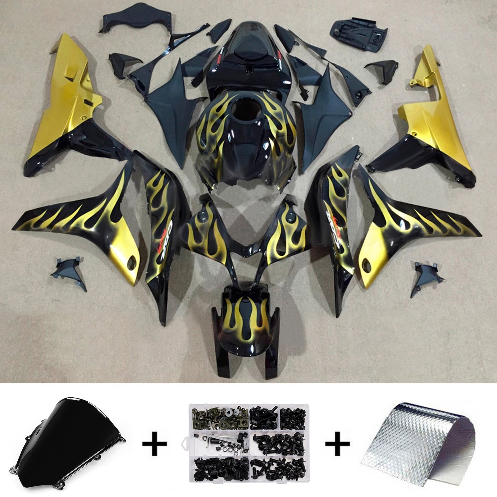 Injection Fairing Kit Bodywork Plastic ABS For Honda CBR600RR 2007-2008 F5