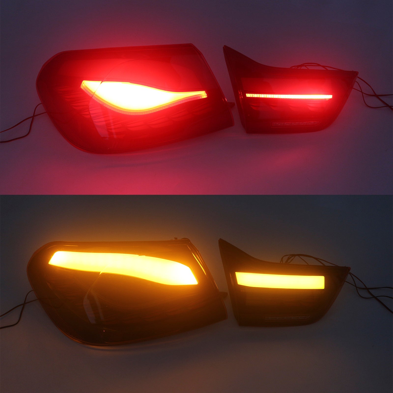 2014-2020 BMW M4 F82 F83 ( Sedan / Coupe / Convertible) L&R Red LED Tail Lights Rear Lamp Assembly 63217296100 63217296099