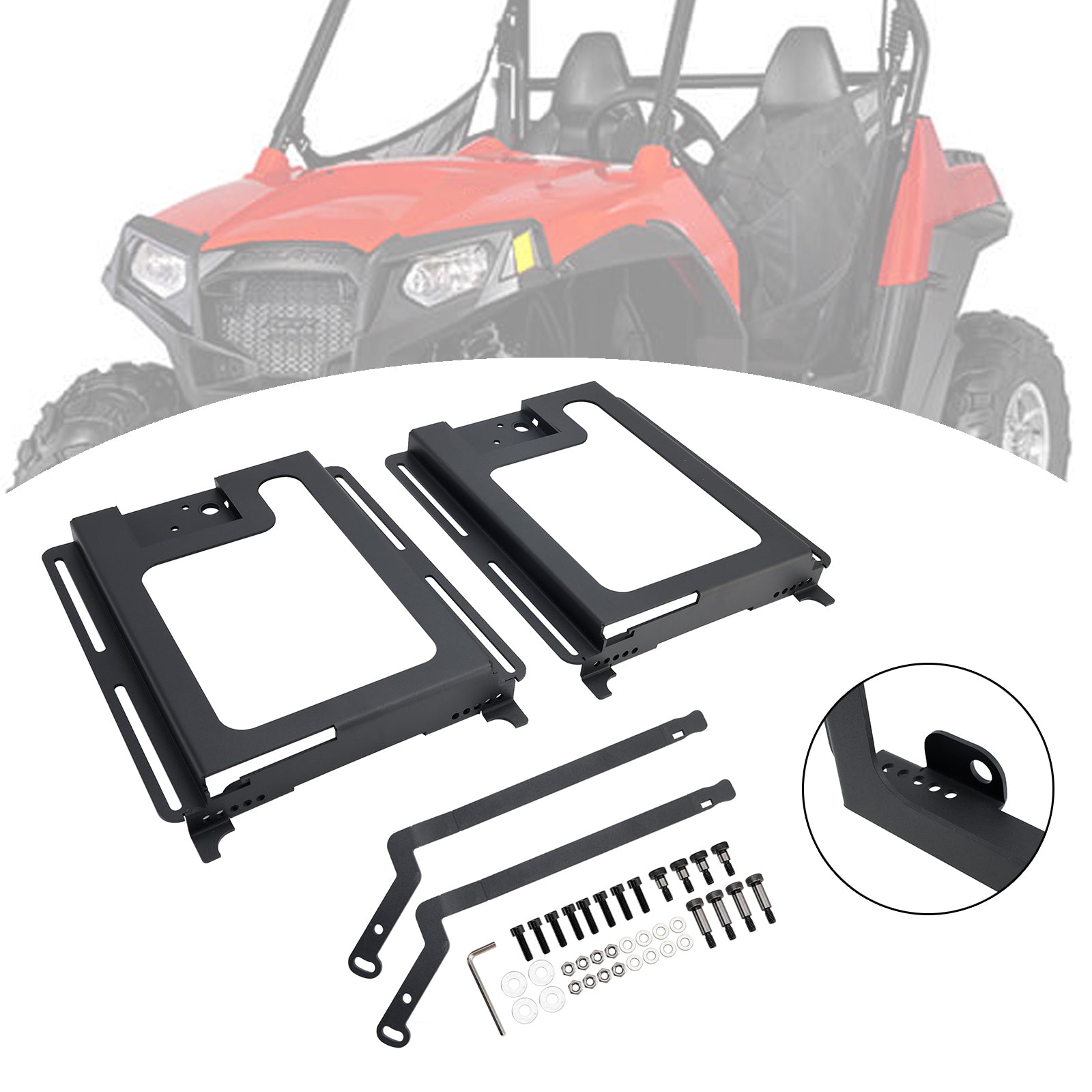 Polaris RZR RS1 2X Lower Recline Seat Bases Set