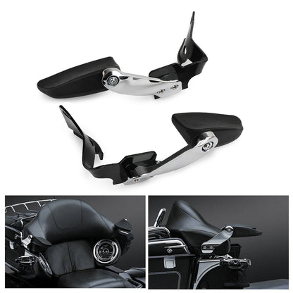 14-18 Touring Electra Street Glide Road King Generic Stealth Passenger Armrests For