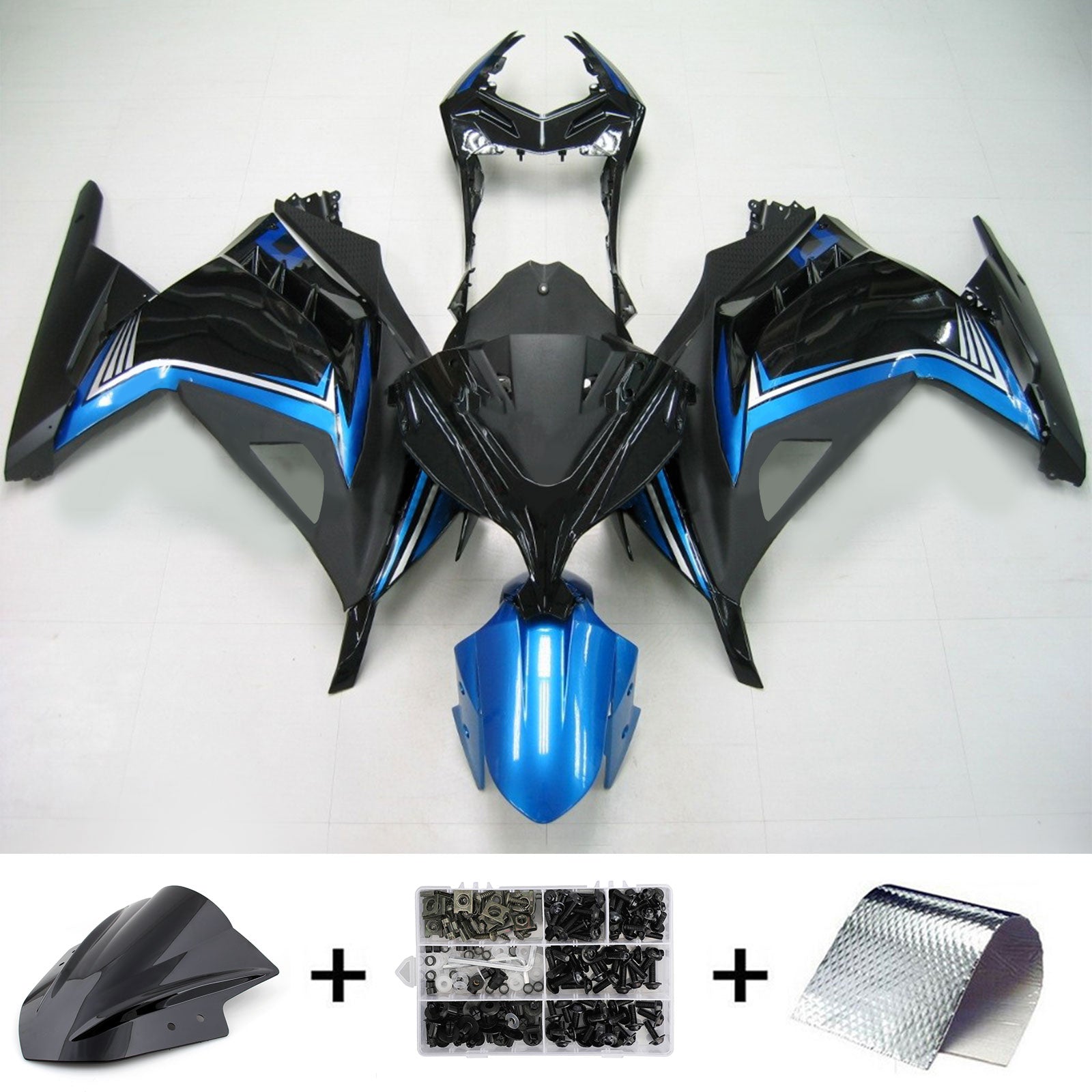 2013-2024 Kawasaki EX300/Ninja300 Injection Fairing Kit Bodywork Plastic ABS