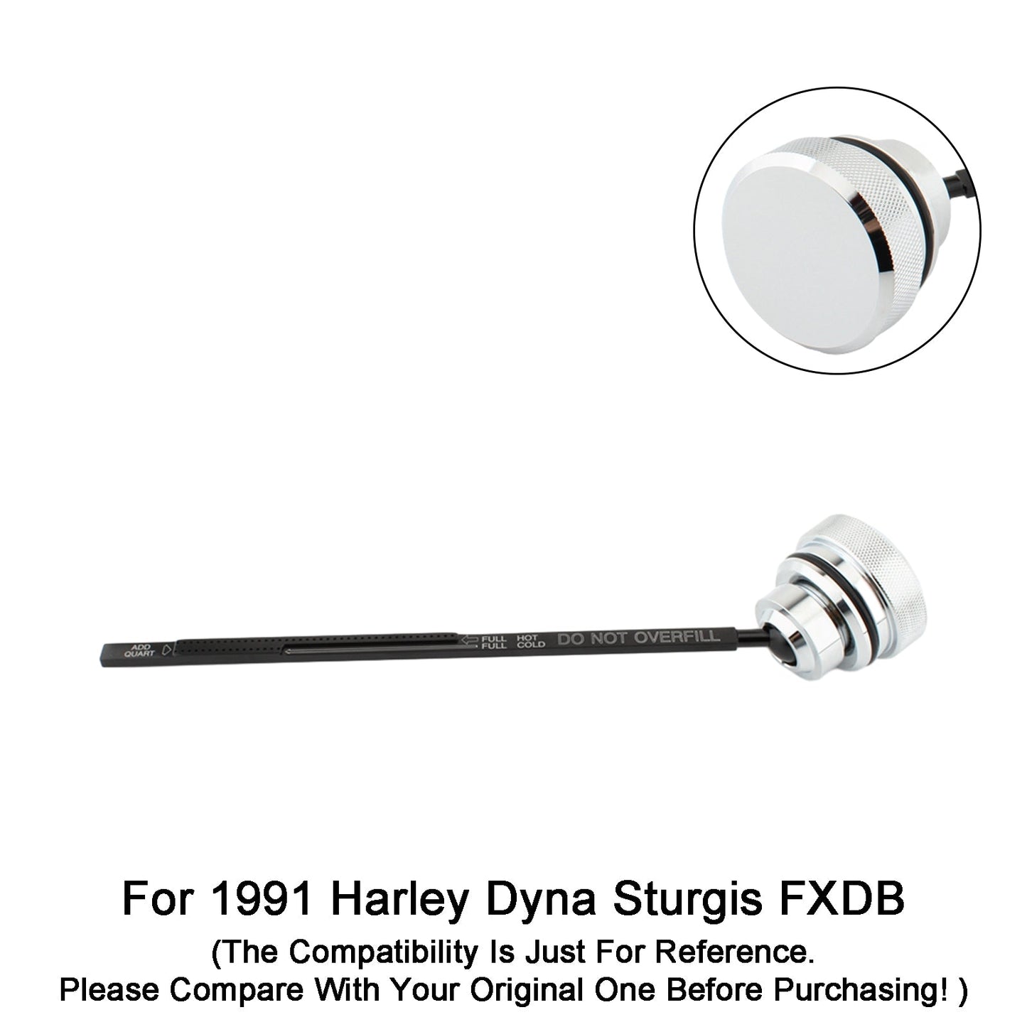 91-98 Dyna Wide Glide FXDL Oil Dipstick Tank Cap Plug 0710-0001