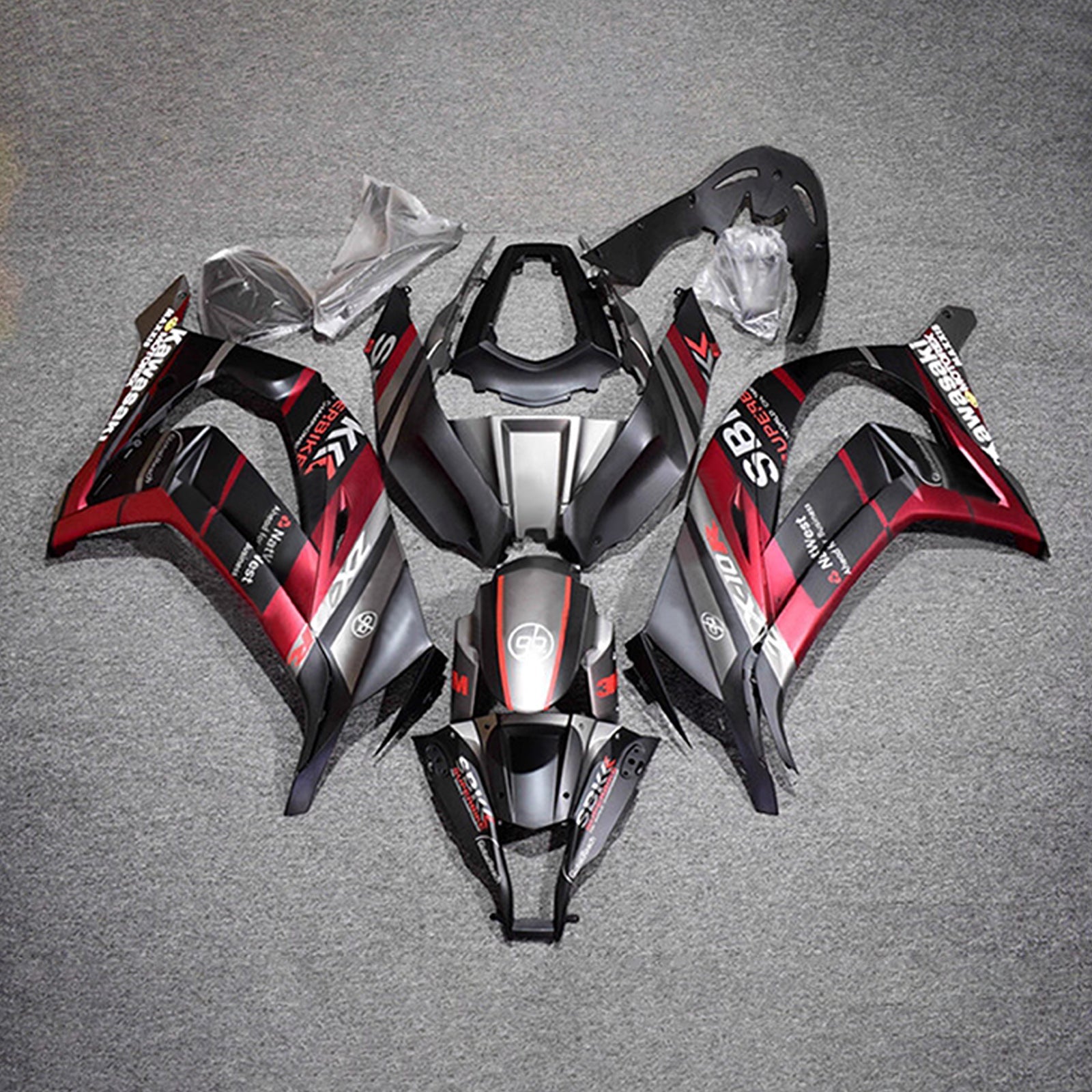 Injection Fairing Kit Bodywork Plastic ABS fit For Kawasaki ZX10R 2011-2015