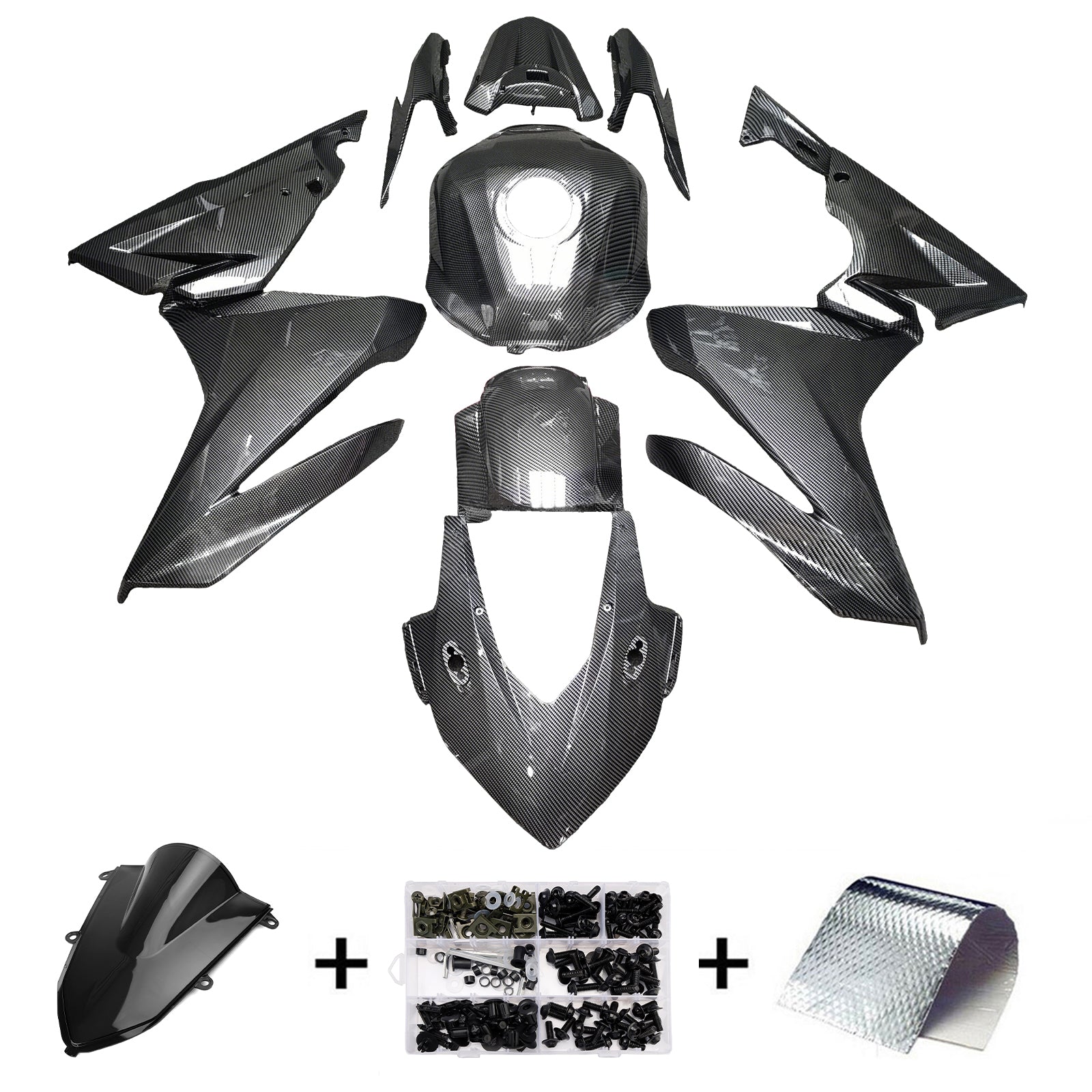 Injection Fairing Kit Bodywork Plastic ABS For Honda CBR500R 2022-2023