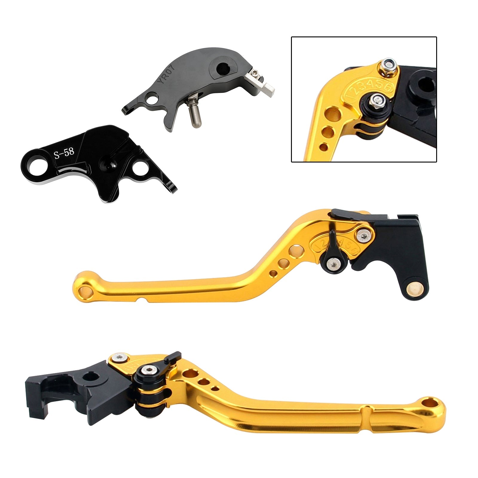 Long Clutch Brake Lever fit for YAMAHA YZF R7 MT-10/SP FZ-10/SP 2022-23