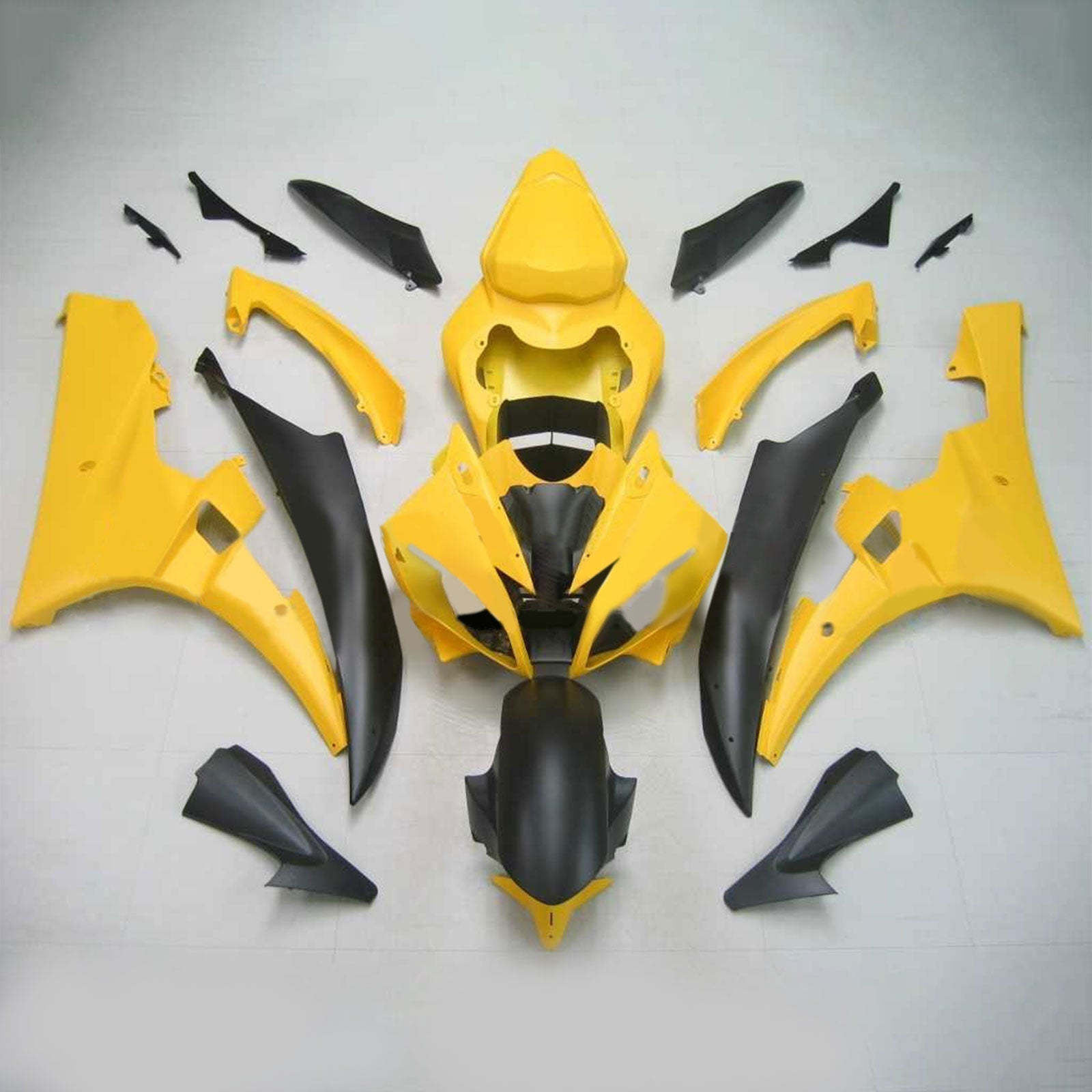 2006-2007 Yamaha YZF 600 R6 Amotopart Injection Fairing Kit Bodywork Plastic ABS #125