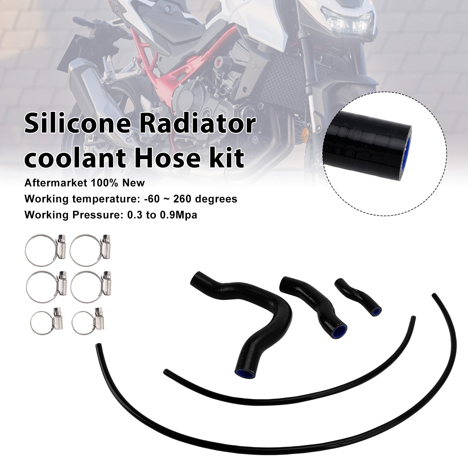 2023-2025 Honda CB750 Hornet Silicone Radiator coolant Hose