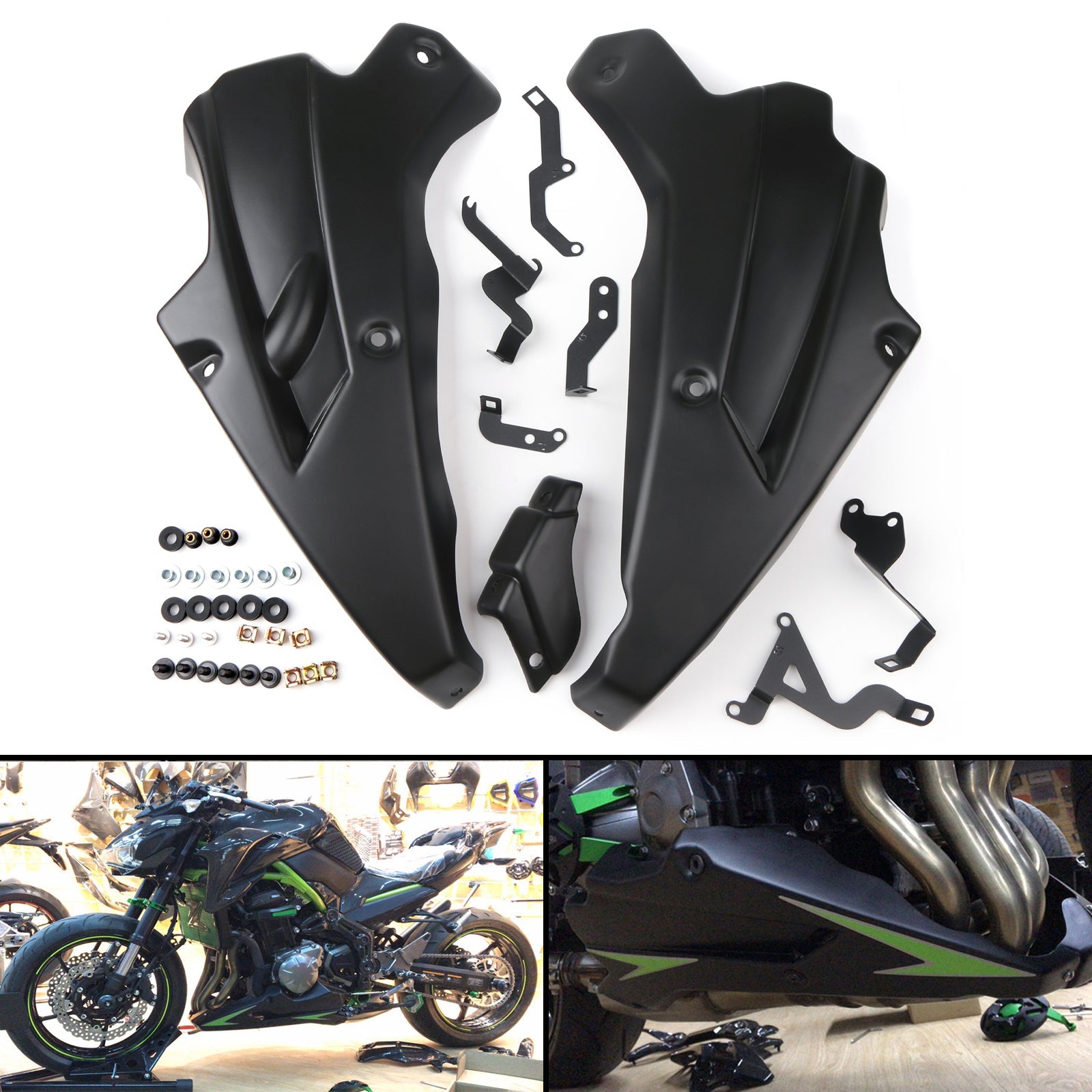 2017-2019 Kawasaki Z900 Body Frame Fenders Lower Fairing Panel cover