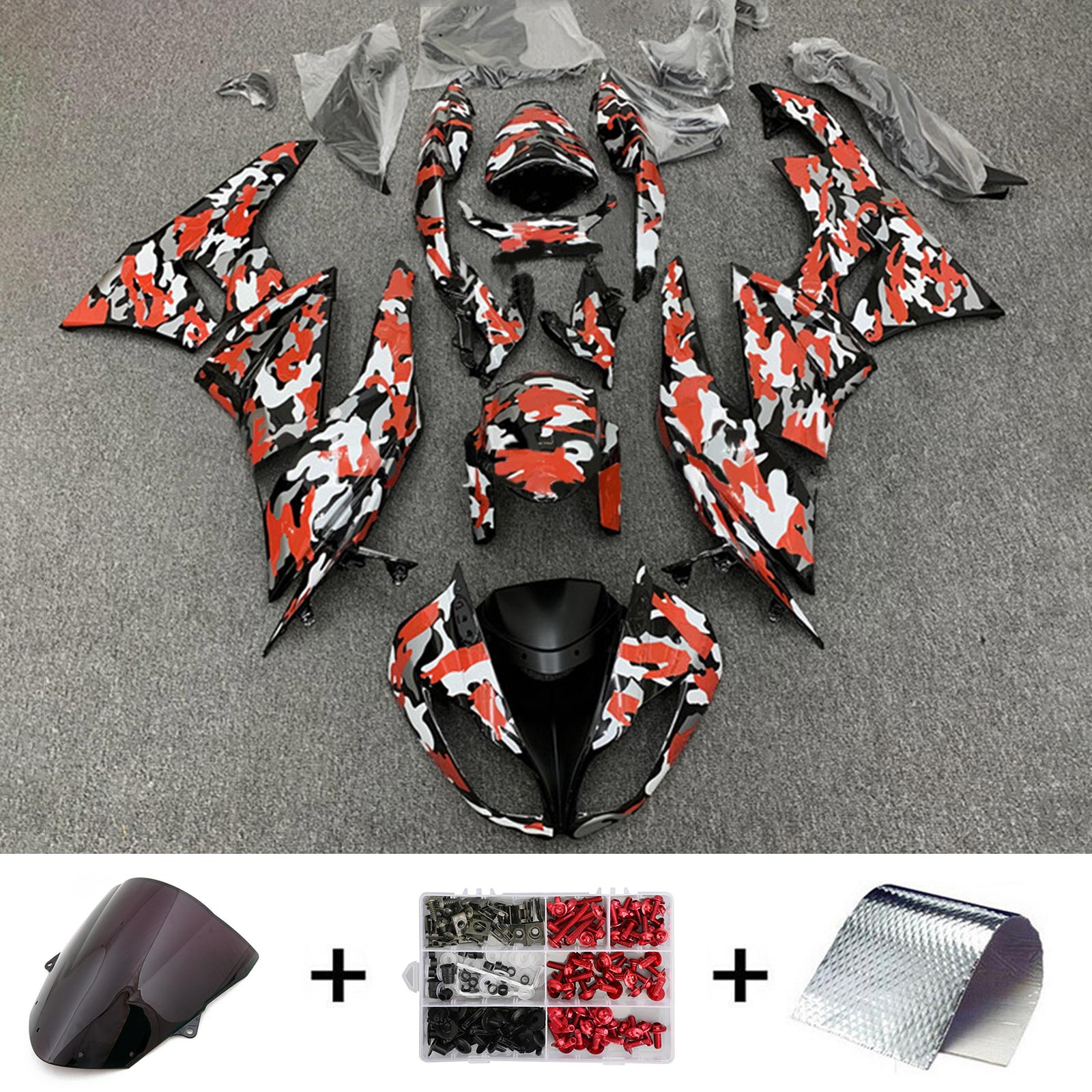 2009-2012 Kawasaki ZX6R 636 Fairing Kit Bodywork Plastic ABS