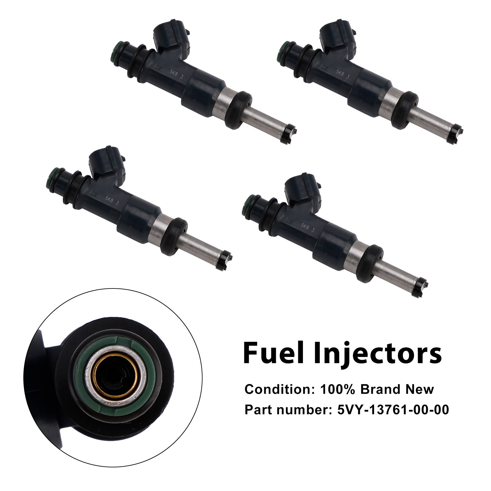 Fuel Injectors Fit for Yamaha YZF-R1 2004-2006 FZS10 4PCS 5VY-13761-00-00