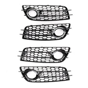 Audi S4 2008-2012 Honeycomb Style Fog Light Grill Replacement Grille Bumper
