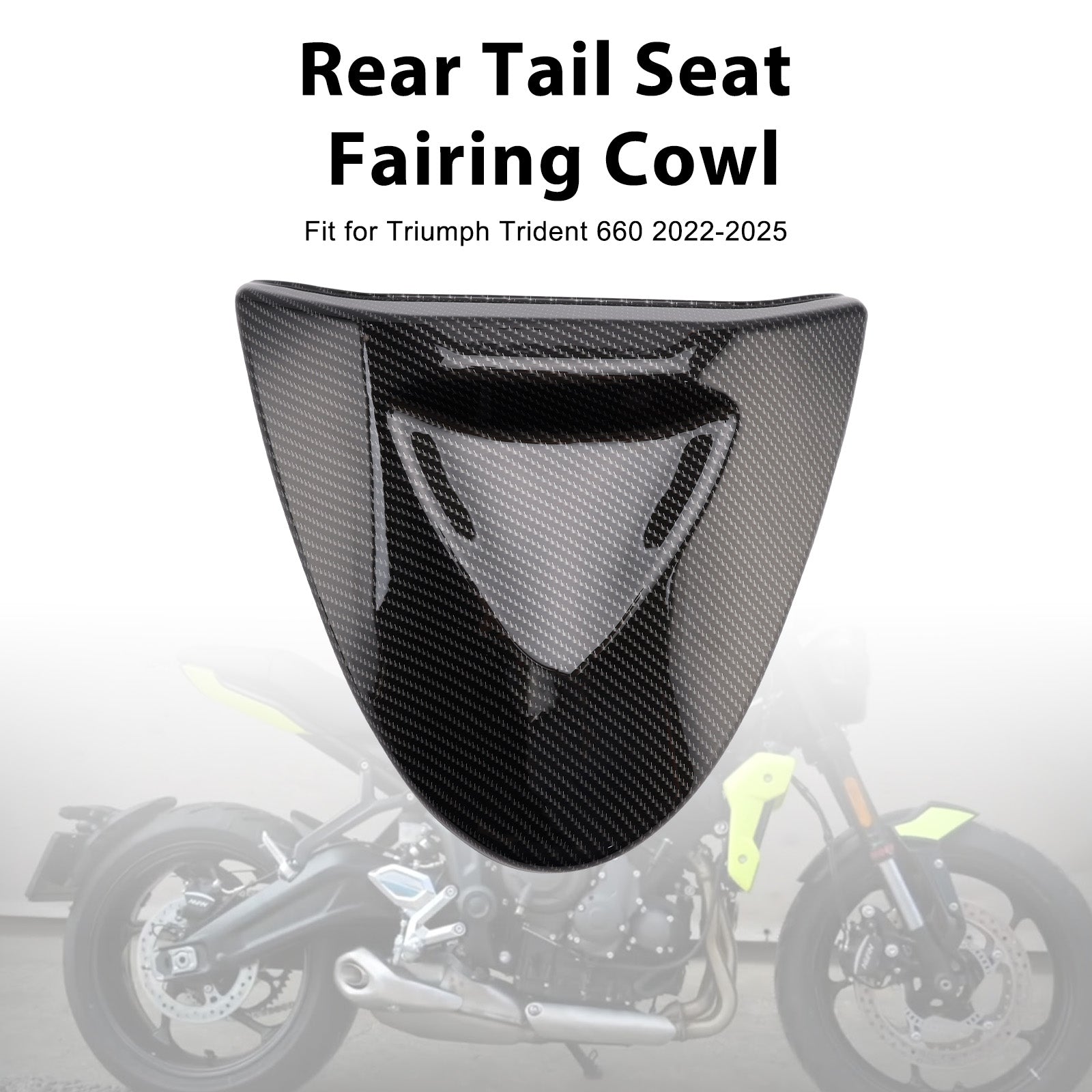 Rear Tail Seat Fairing Cowl Cover For Trident 660 2022-2025