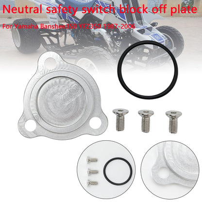Yamaha 87-06 Banshee 350 YFZ350 Neutral safety switch block off plate