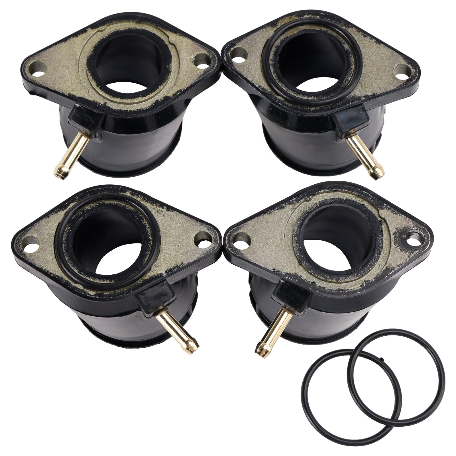 4x Carb Intake Manifolds Inlet Rubbers For Yamaha XJR400 FZ400 400CC 4HM