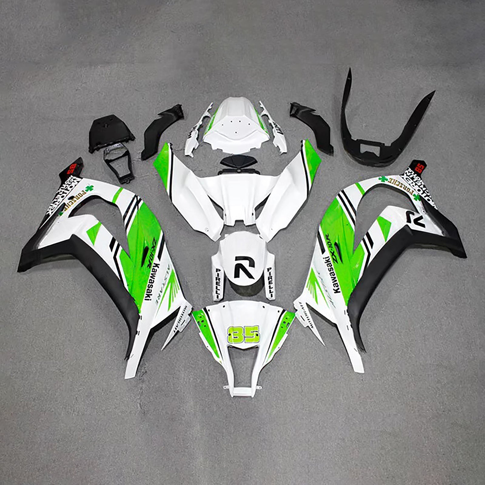 Injection Fairing Kit Bodywork Plastic ABS fit For Kawasaki ZX10R 2011-2015