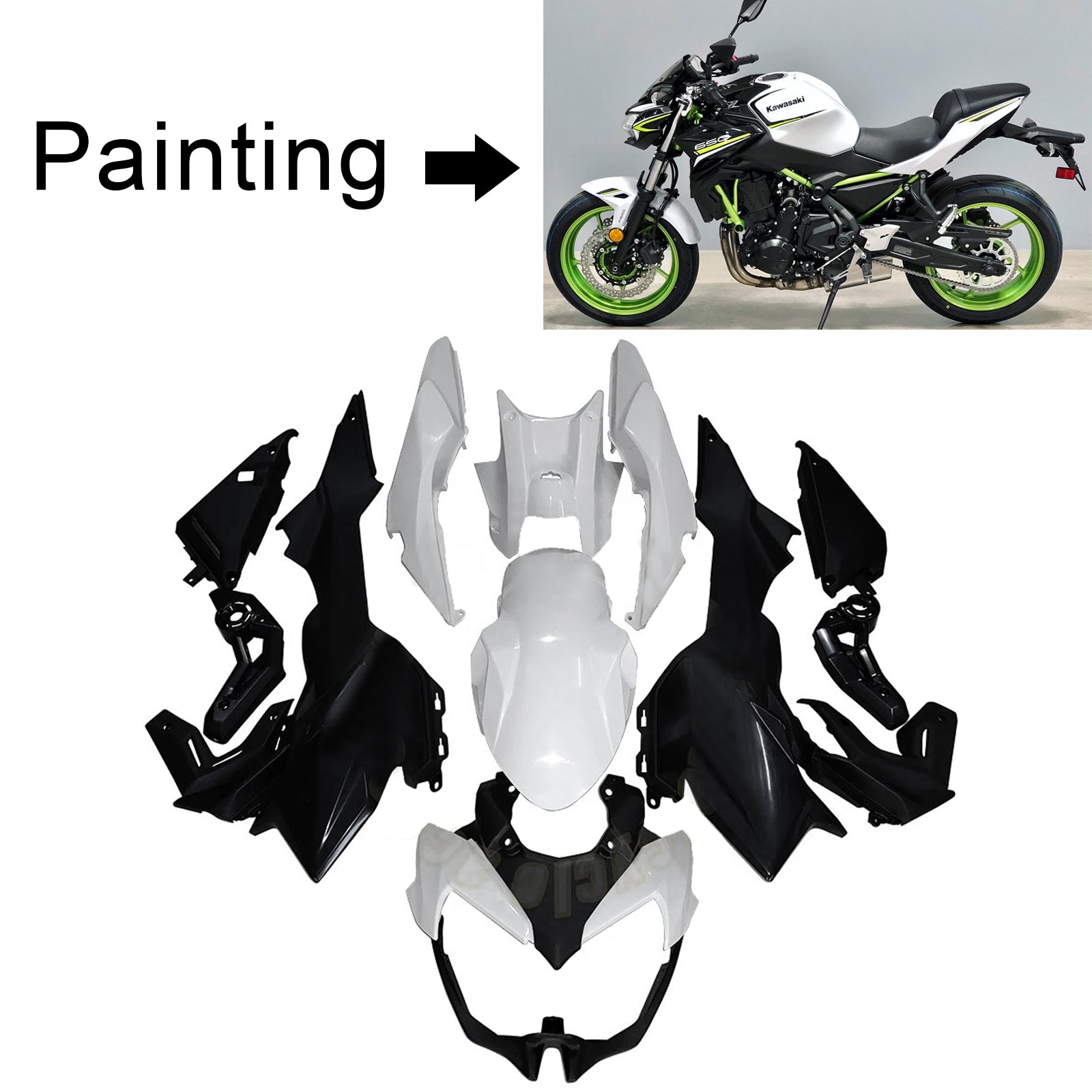 2020-2025 Kawasaki Z650 Injection Fairing Kit Bodywork Plastic ABS