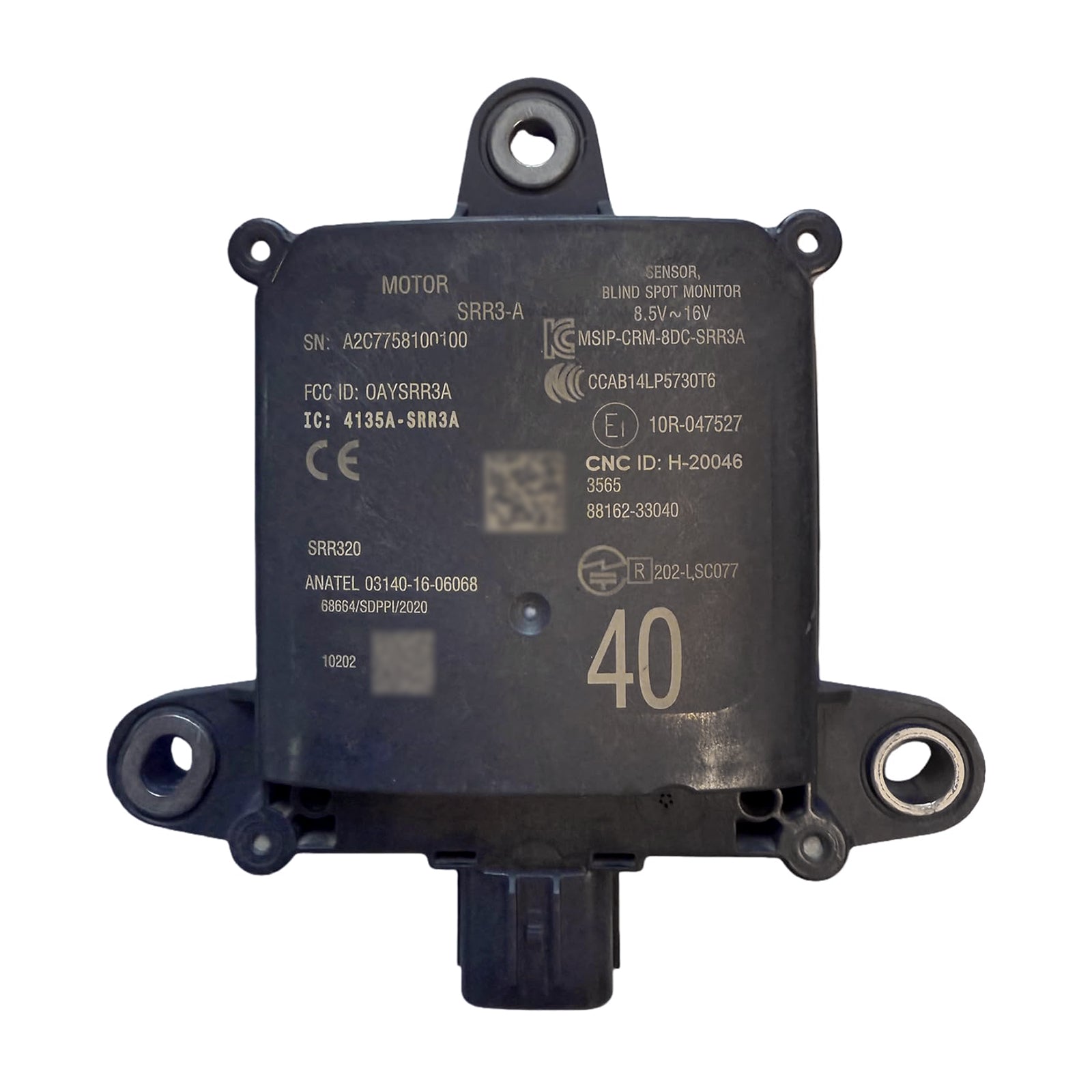 2021 For Lexus ES250 ES300H Z10 A10 H10 Rear Blind Spot Radar Sensor Module 88162-33040
