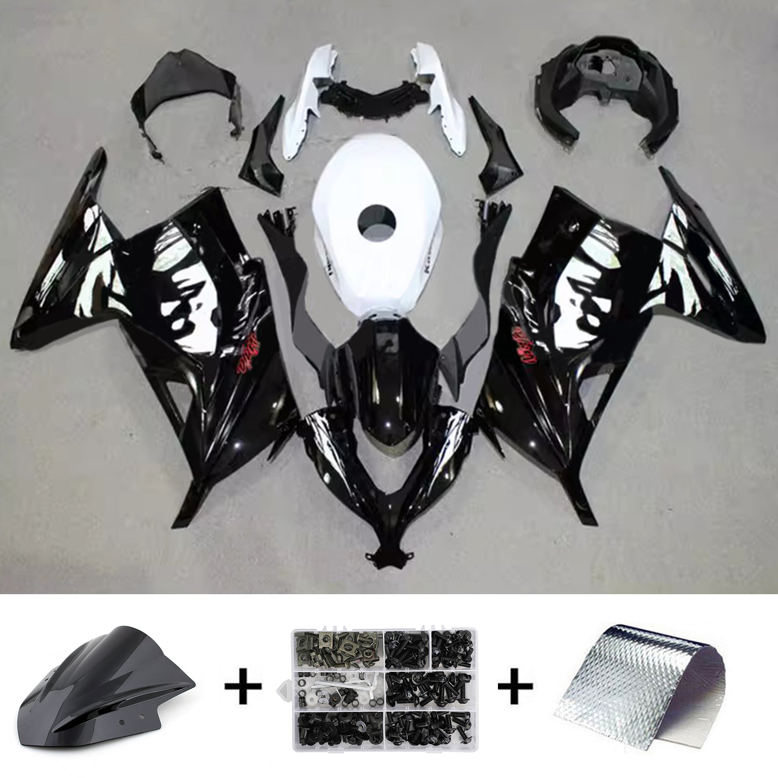 Injection Fairing Kit Bodywork Plastic ABS fit For Kawasaki EX300 Ninja300 2013-2024