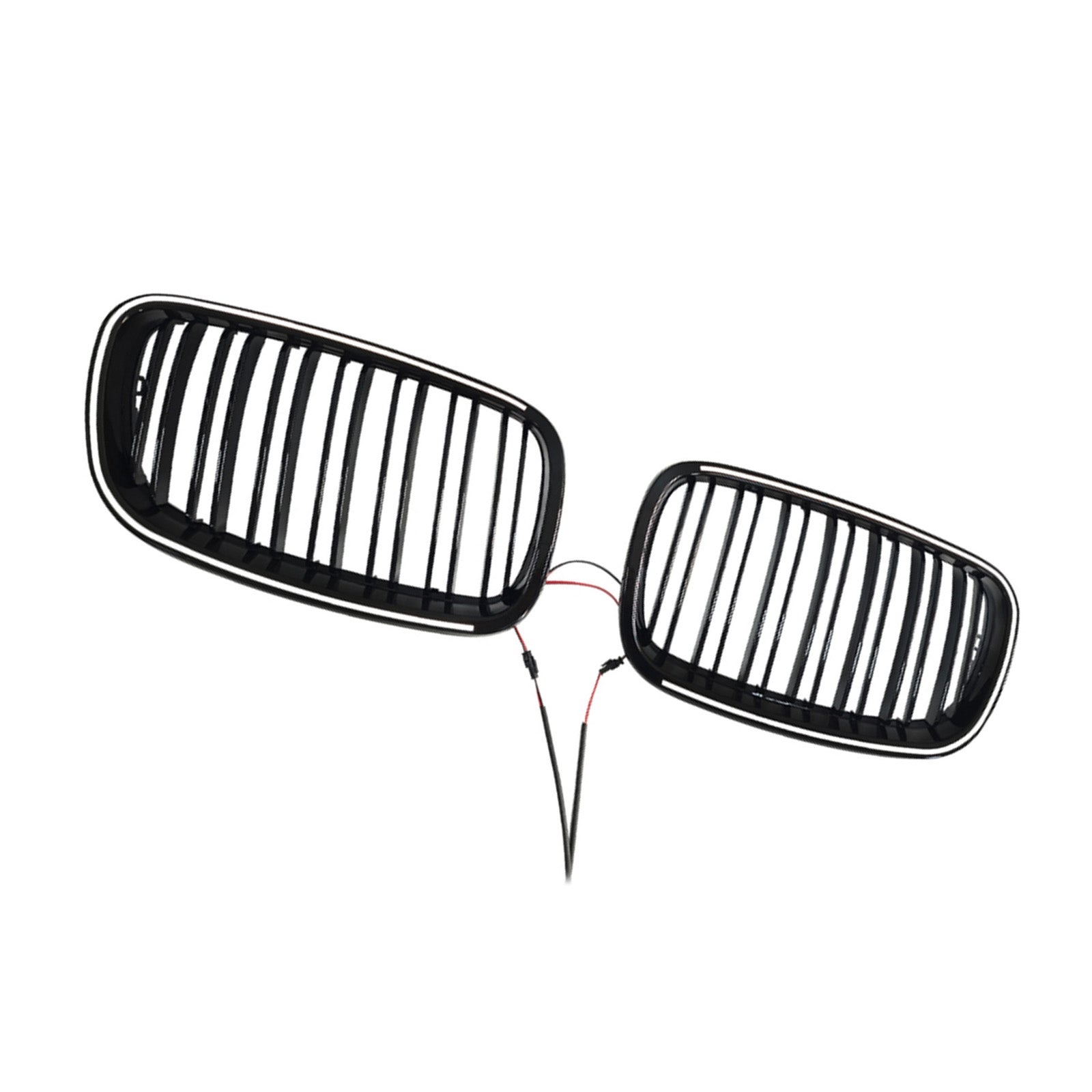 2007-2014 For BMW X6 E71 Gloss Black Front Bumper Kidney Grill Grille 51137185223 51137185224