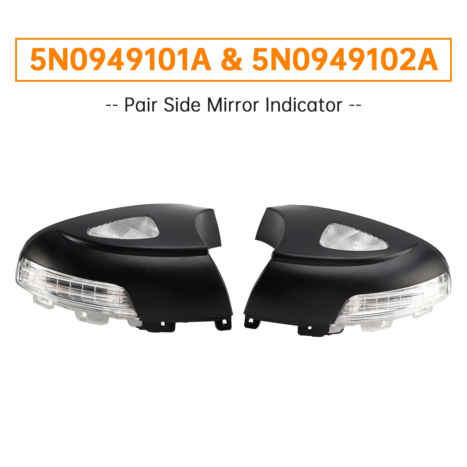 Pair Side Mirror Indicator for VW Tiguan 5N Sharan 7N Alhambra