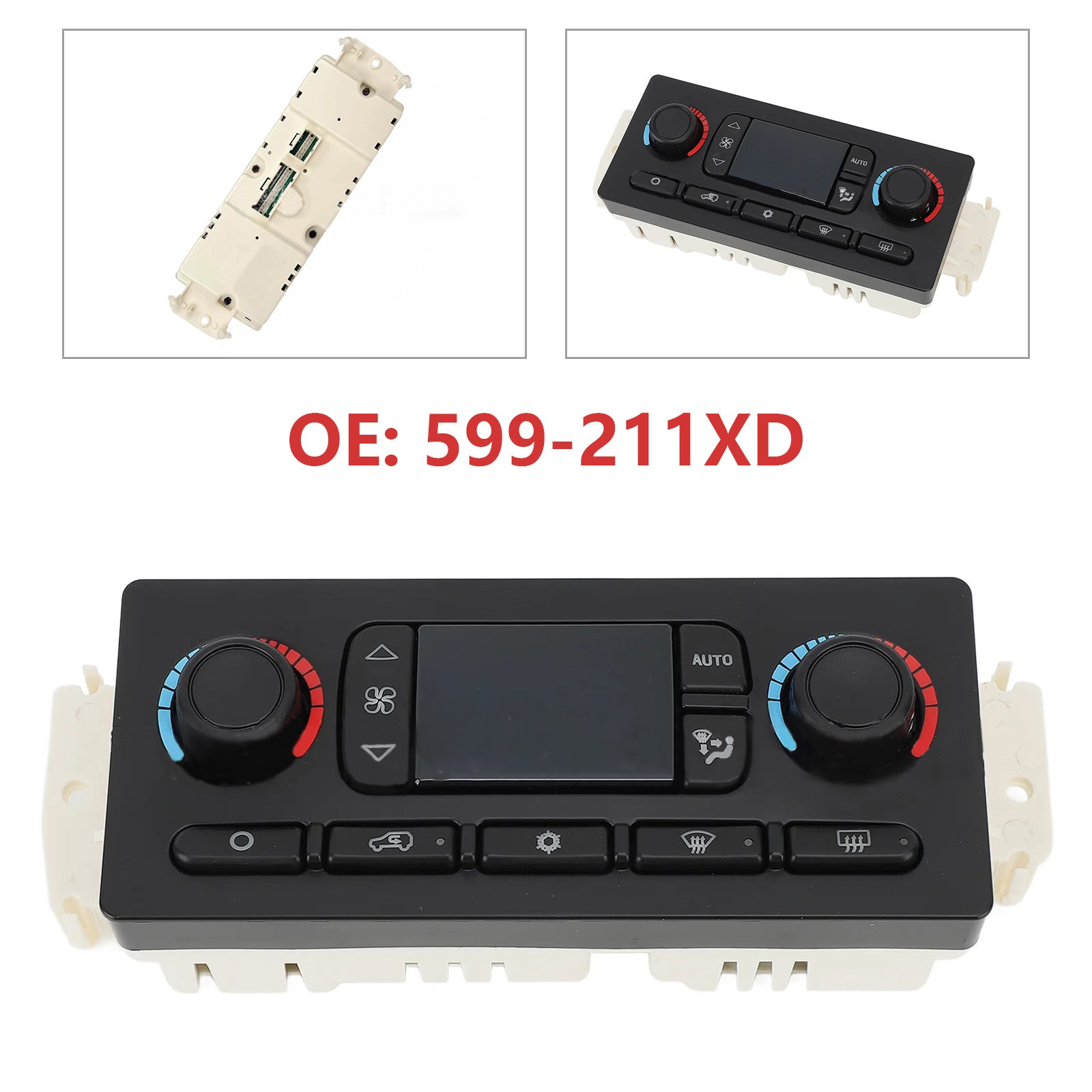 A/C Climate Control Module Panel Fit for GMC Silverado Tahoe Trail 599-211XD