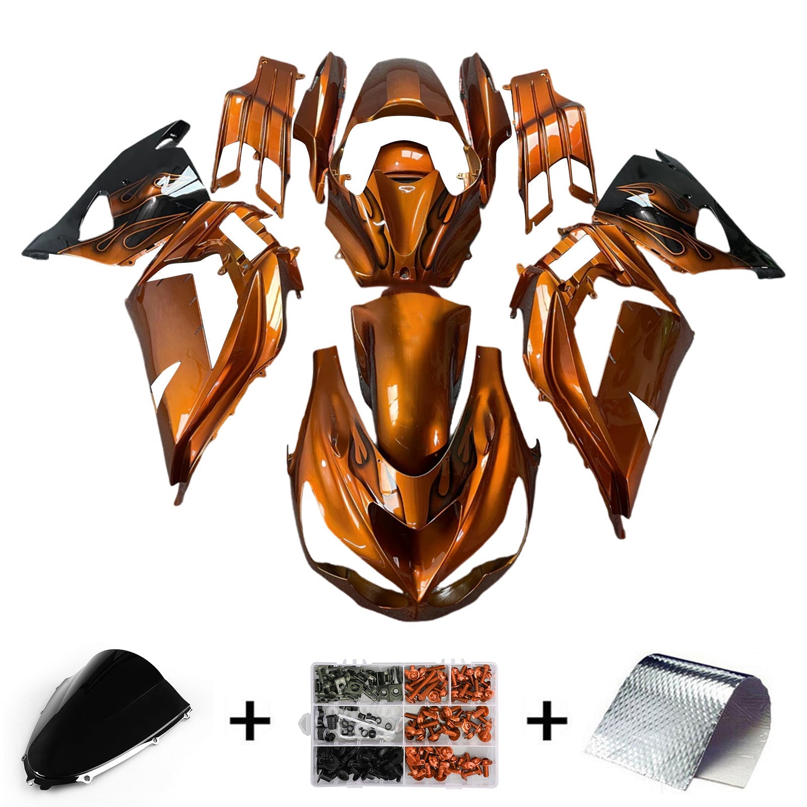 Injection Fairing Kit Bodywork fit For Kawasaki ZX14R ZZR1400 2012-2026