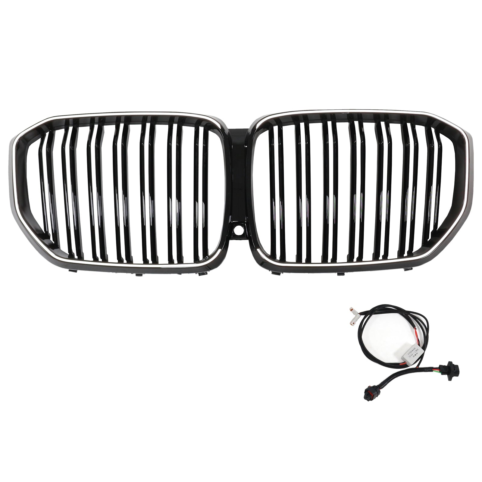 2019-2022 BMW X5 G05 M-Performance Double Slat Black Front Kidney Grille 51137454887