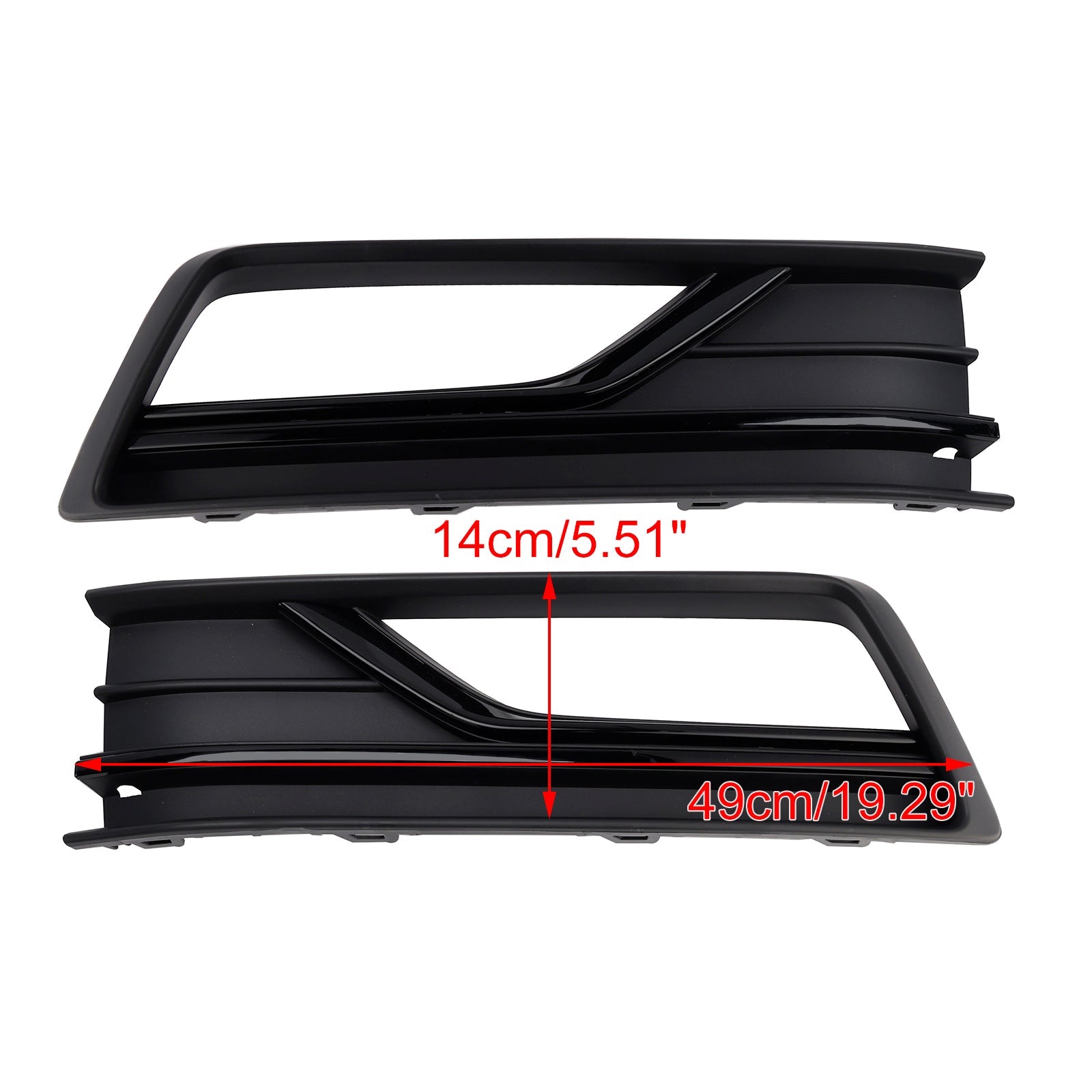 2PCS Fog Light Lamp Grill Cover Fit VW Passat B8 NMS (USA Car) 2016-2018
