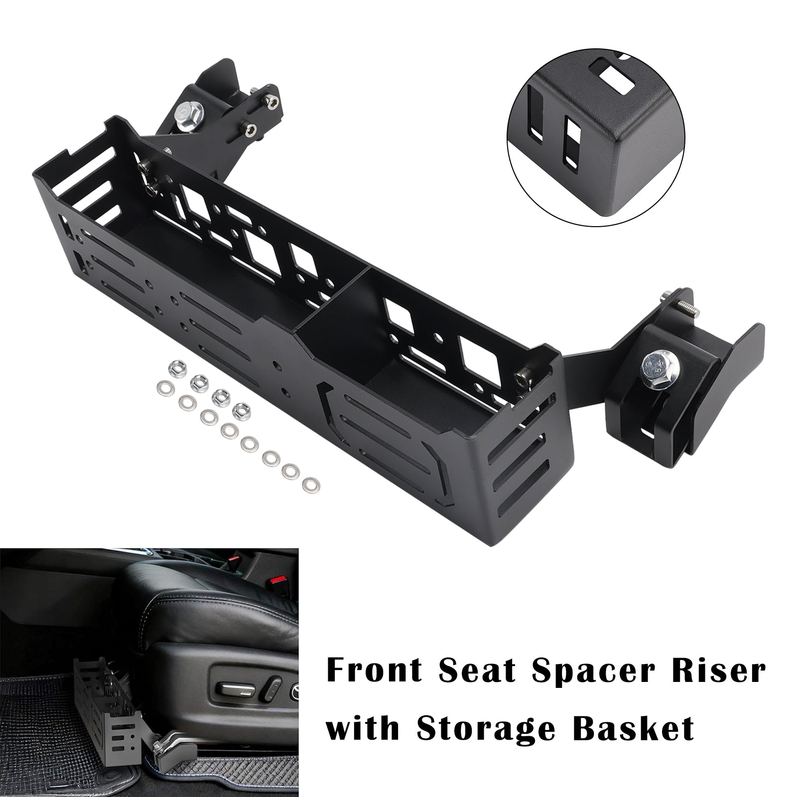 2006-2014 For Toyota FJs Front Seat Spacer Riser with Storage Basket