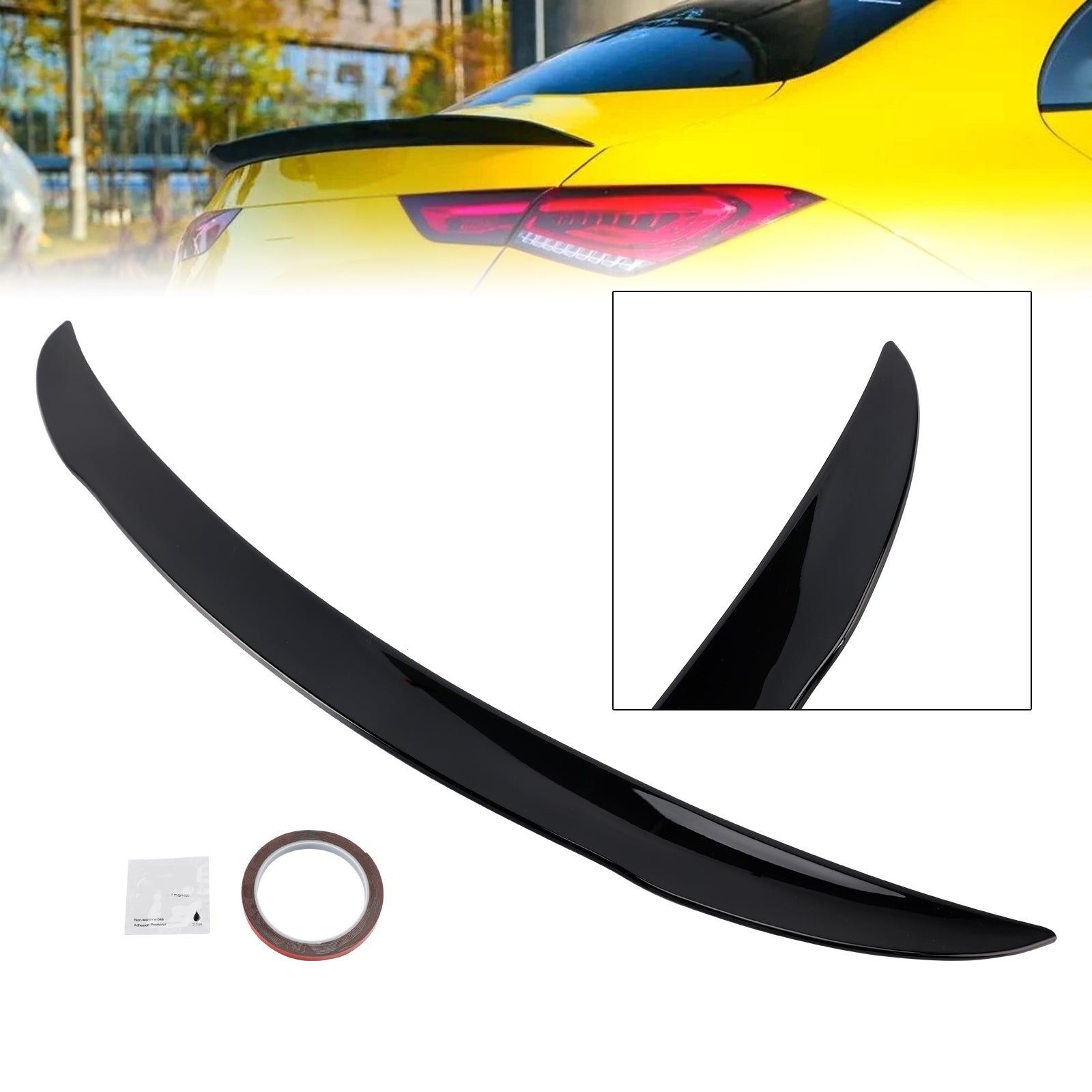 Gloss Black Rear Boot Spoiler For Mercedes-Benz CLA-Class W118 C118 2019+