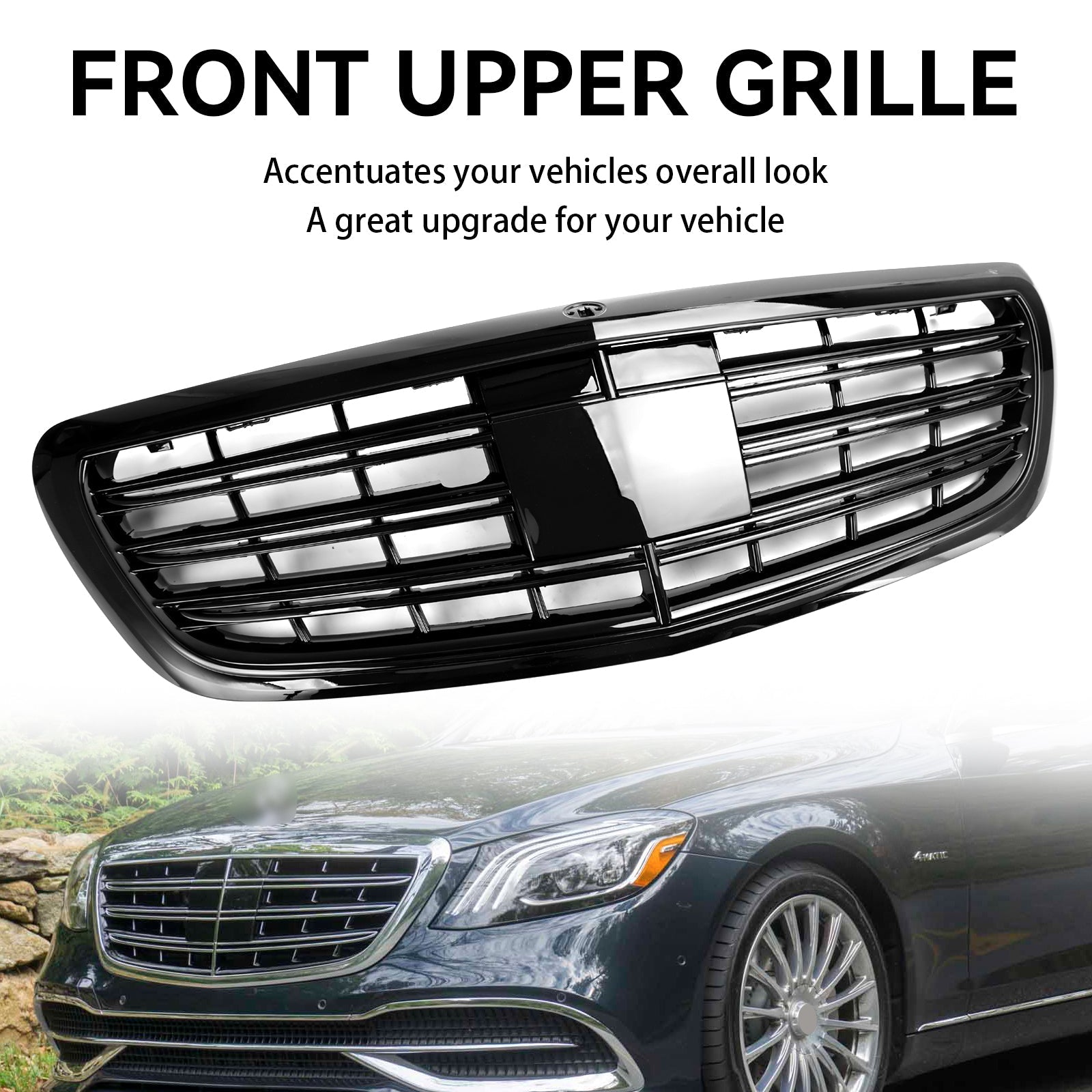 2014 2015 2016 2017 2018 2019 2020 S-class W222 S500 S550 S600 W/ACC Mercedes-Benz Front Grill Grille