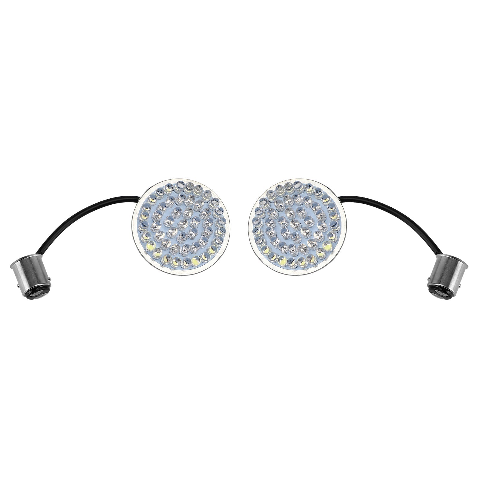 2Pcs 1157 LED Turn Signals Blinker Light For Dyna Softail Street Glide Road King