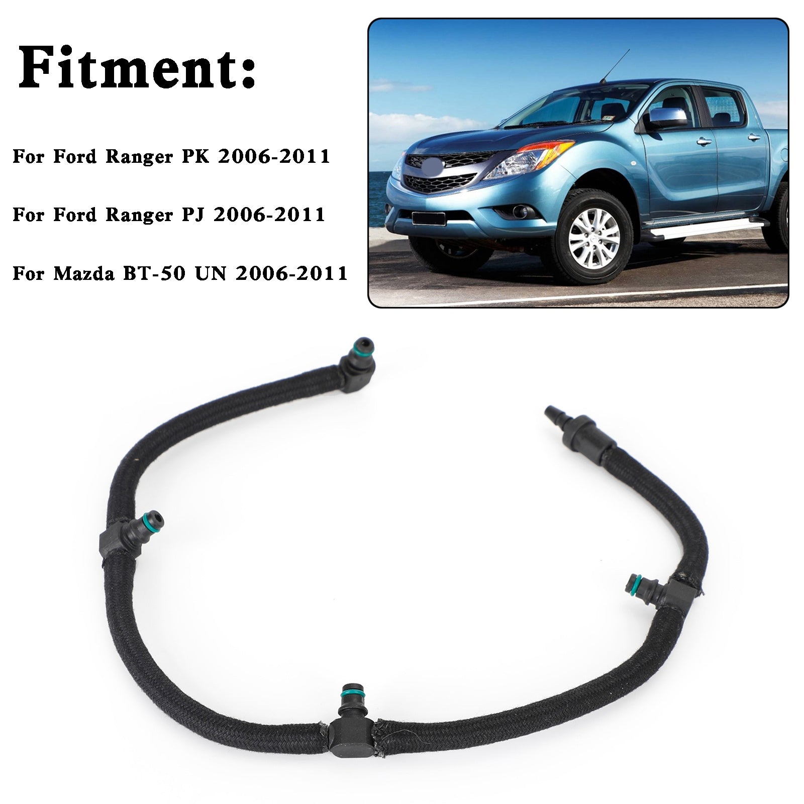 Fuel Injector Return Hose WE011349Y Fit Mazda BT-50 UN Ford Ranger PK PJ Generic