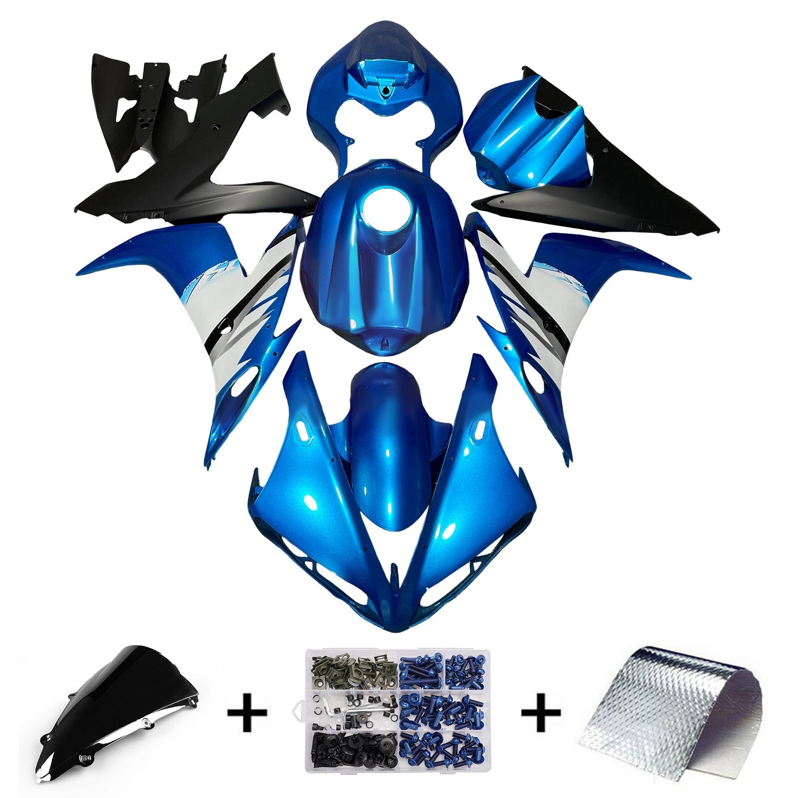 Injection Fairing Kit Bodywork Plastic ABS For Yamaha YZFR1 YZF-R1 2004-2006
