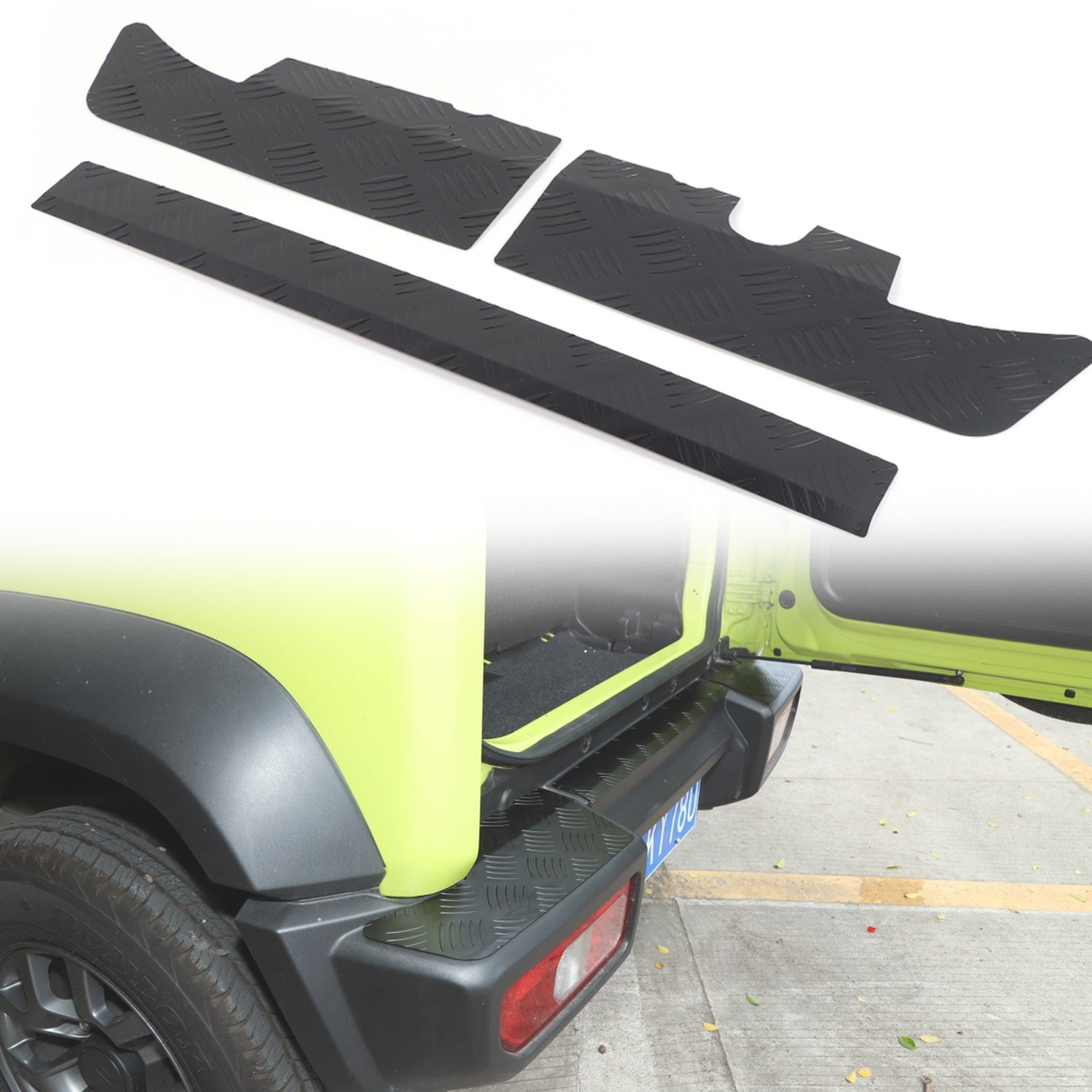 2019 -2023 Suzuki Jimny Black Alloy Rear Bumper Protector Guard Panel Trim Generic