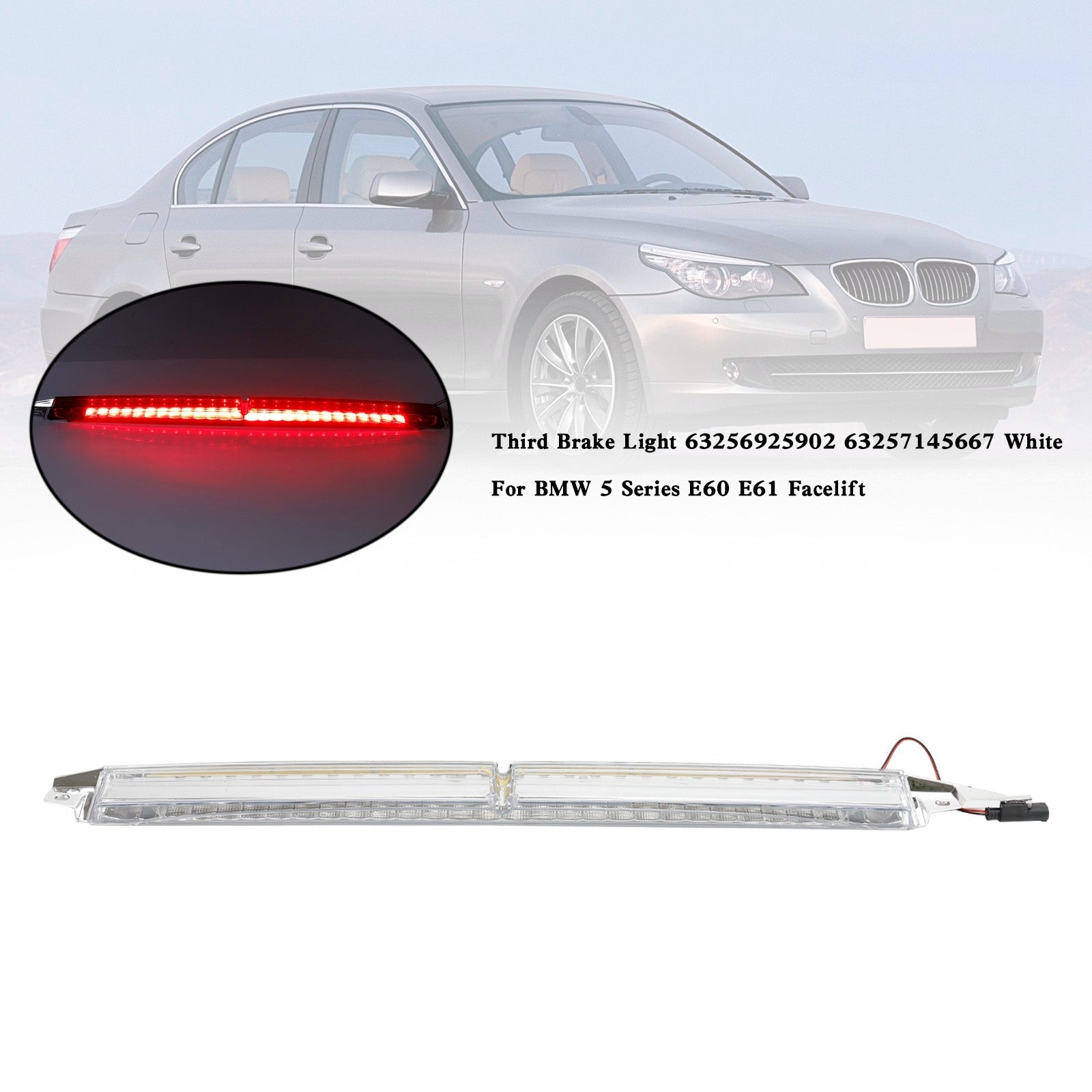 2007-2010 MW 5 Series E60 E61 Facelift Third Brake Light 63256925902