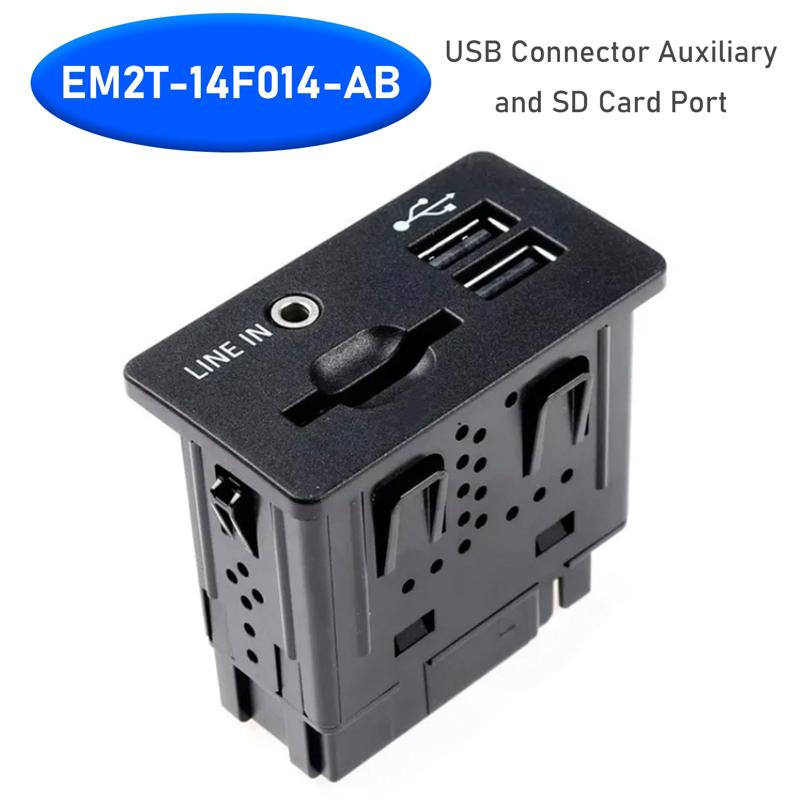 2013 Ford TRANSIT/TOURNEO CONNECT CHC USB Connector Auxiliary and SD Card Port EM2T-14F014-AB