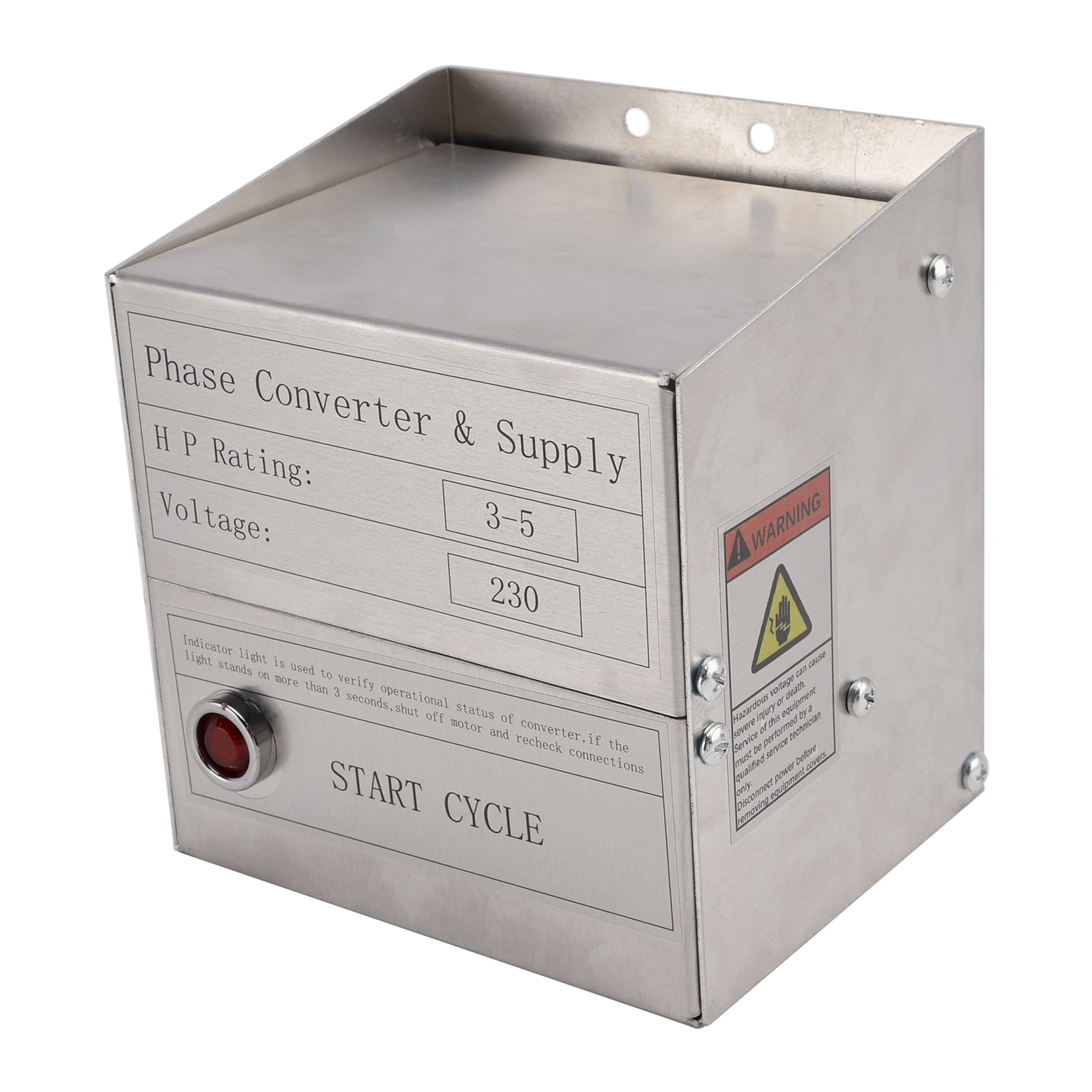 SCM03 Static Phase Converter HD 3-5 Hp For Mill Drill Lathe Saw