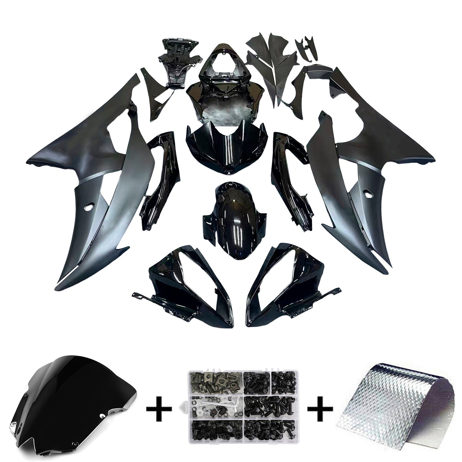 Injection Fairing Kit Bodywork Plastic ABS fit For Yamaha YZF 600 R6 2008-2016