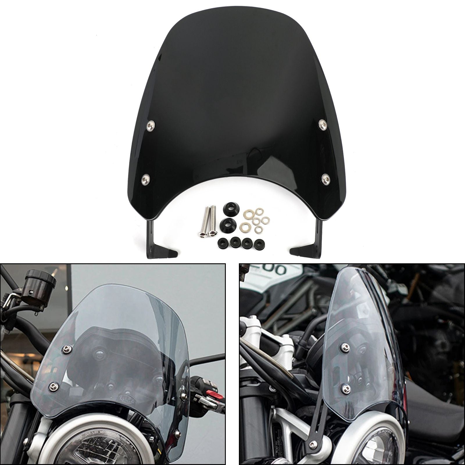 2019-2021 Triumph SCRAMBLER 1200 Motorcycle Windshield Generic