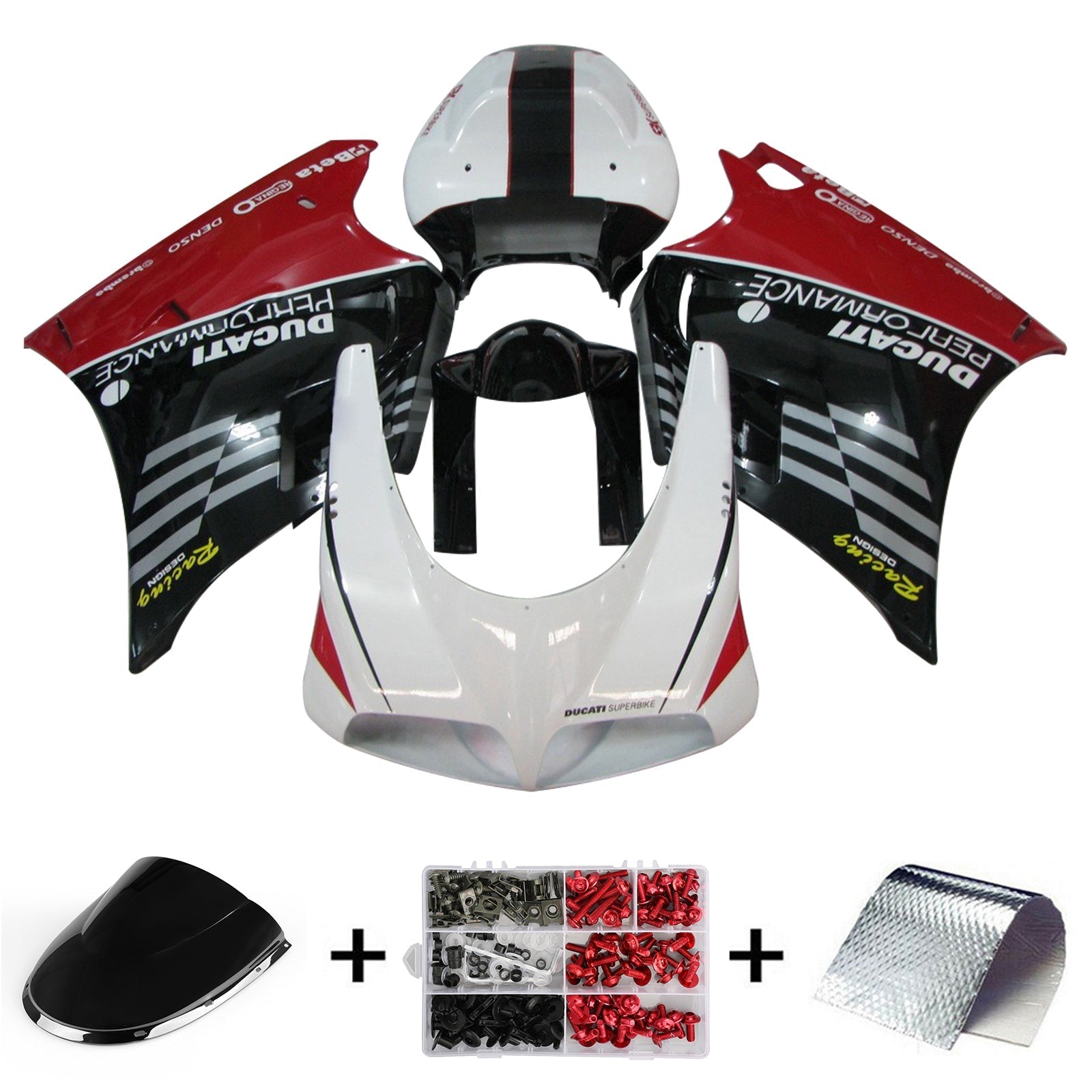 1996-2002 Ducati 996 748 916 998 Fairing Kit Bodywork ABS #103