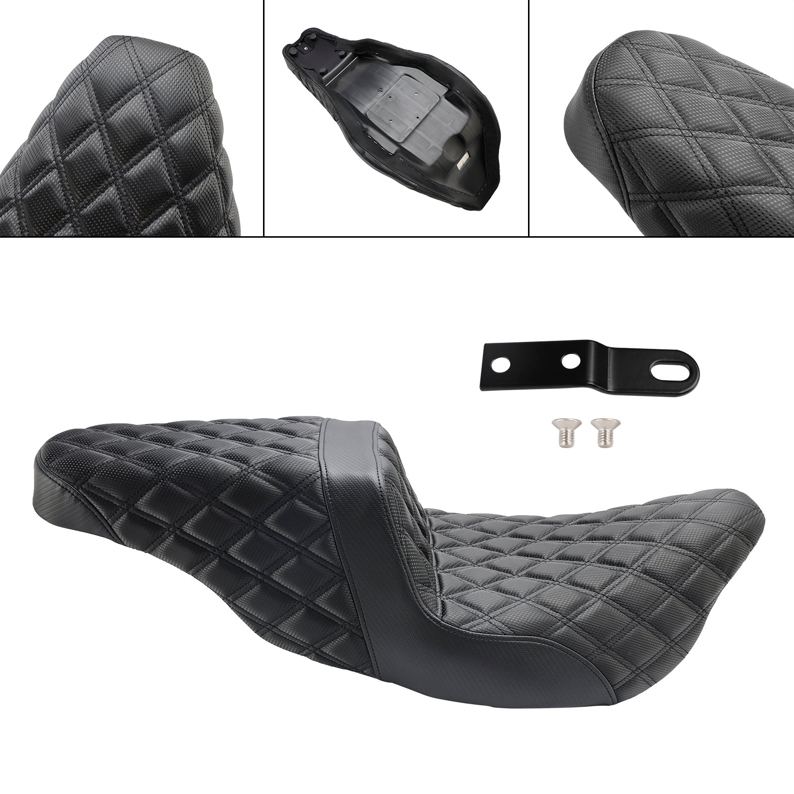 2009 CVO Road Glide FLTRSE3 Replace Front Rear Driver Passenger Seat Black