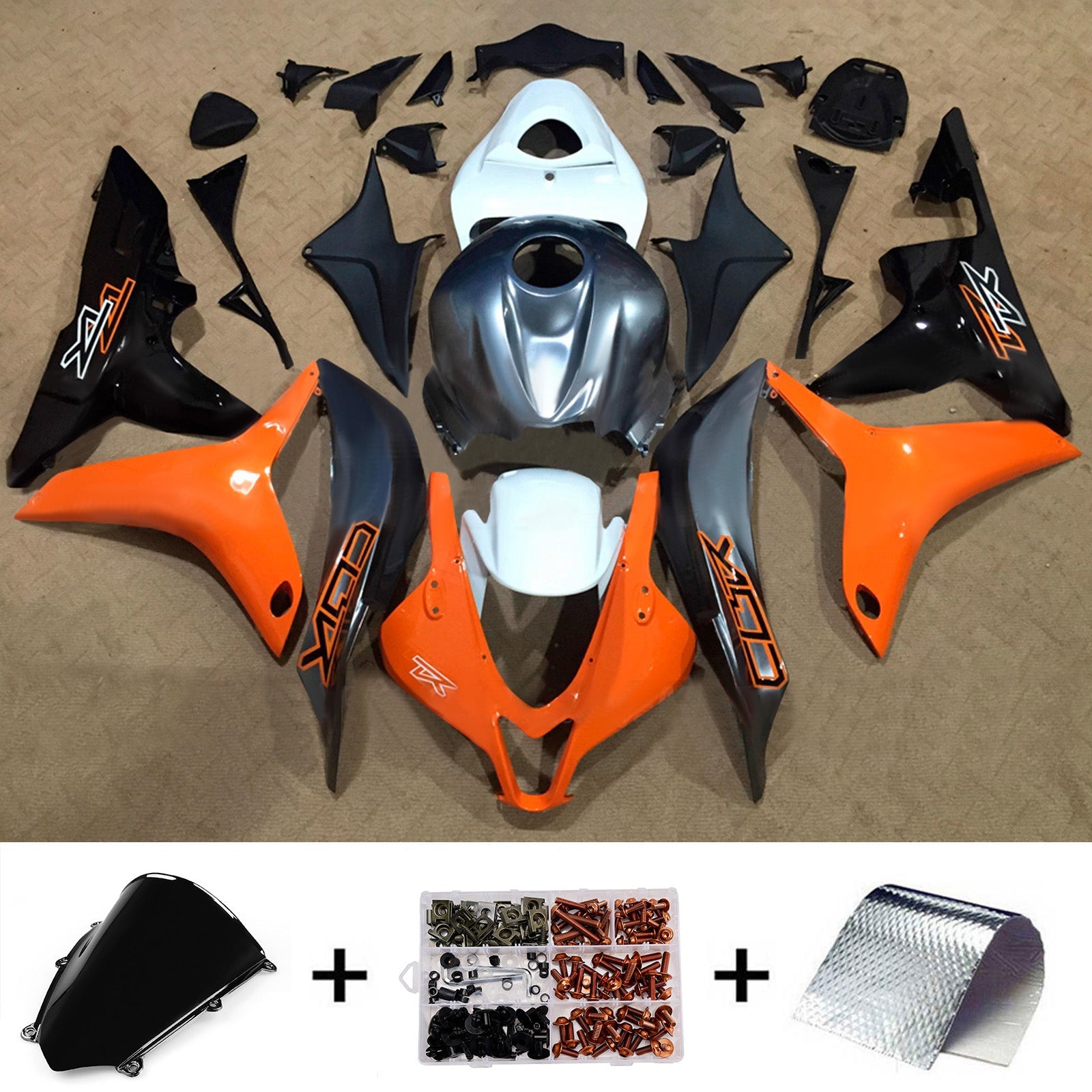 Injection Fairing Kit Bodywork Plastic ABS For Honda CBR600RR 2007-2008 F5