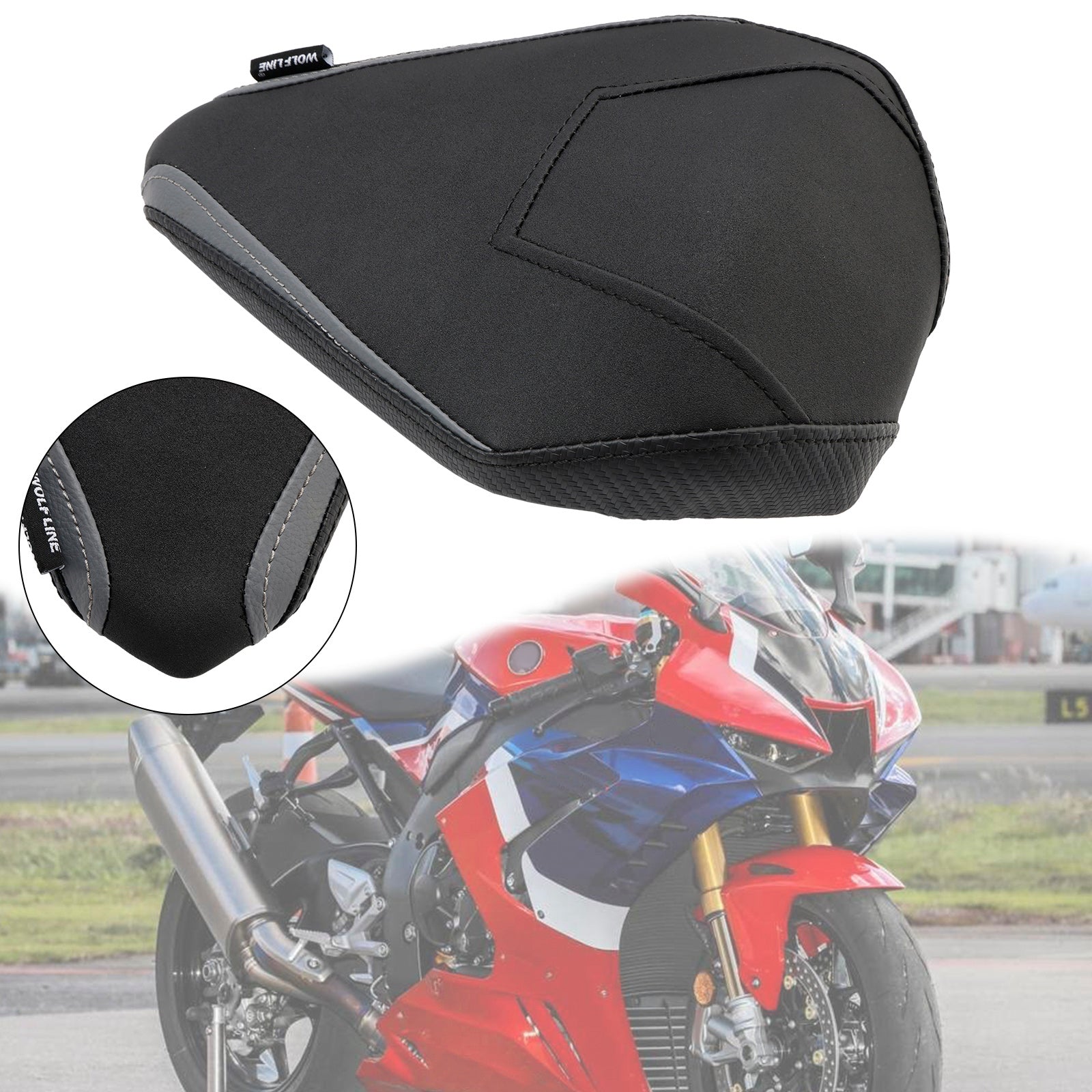 2020 2021 2022 2023 Honda Cbr1000Rr-R Rear Seat Passenger Cushion Flat Red